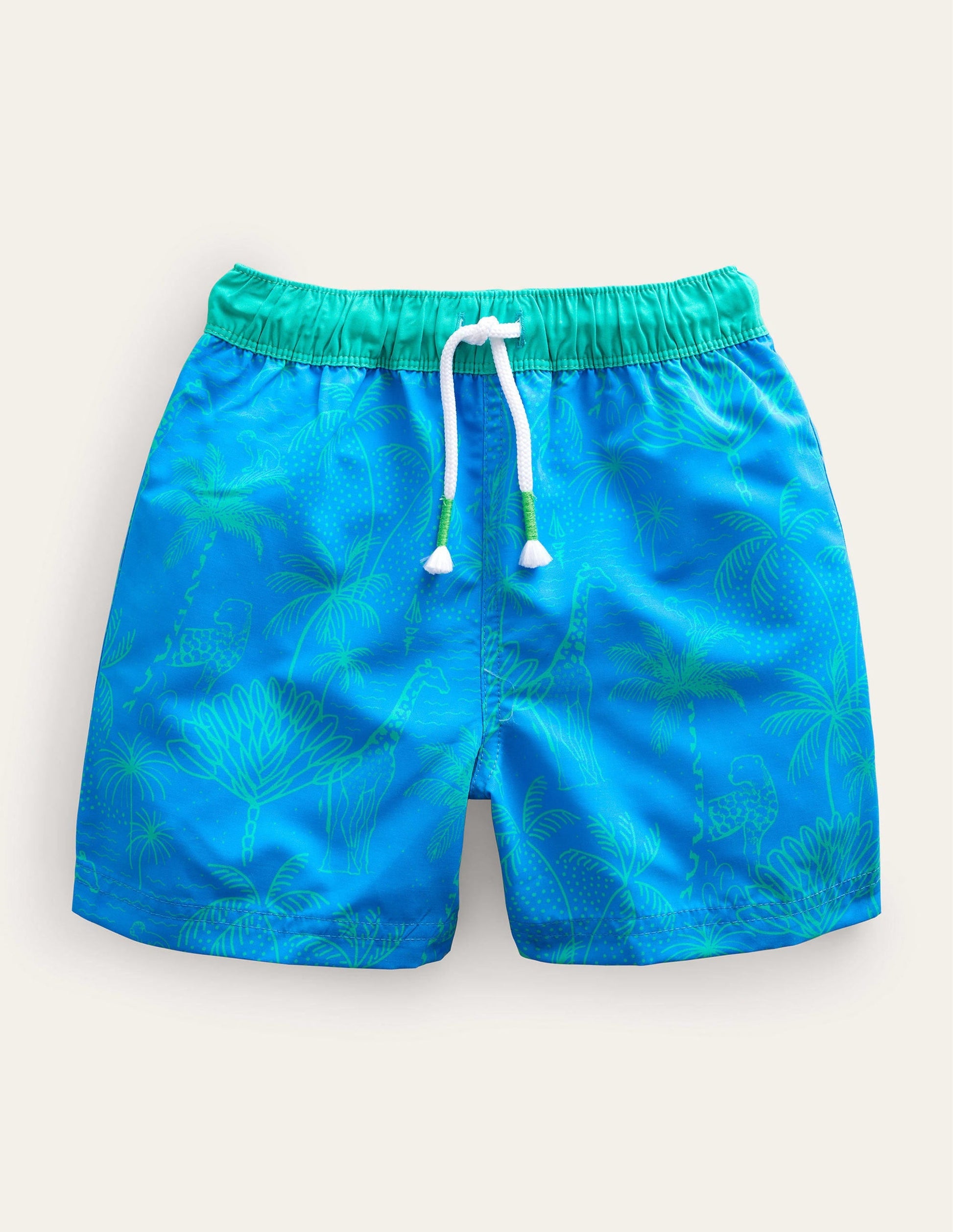 Swim Shorts-Greek Blue Leopard-1
