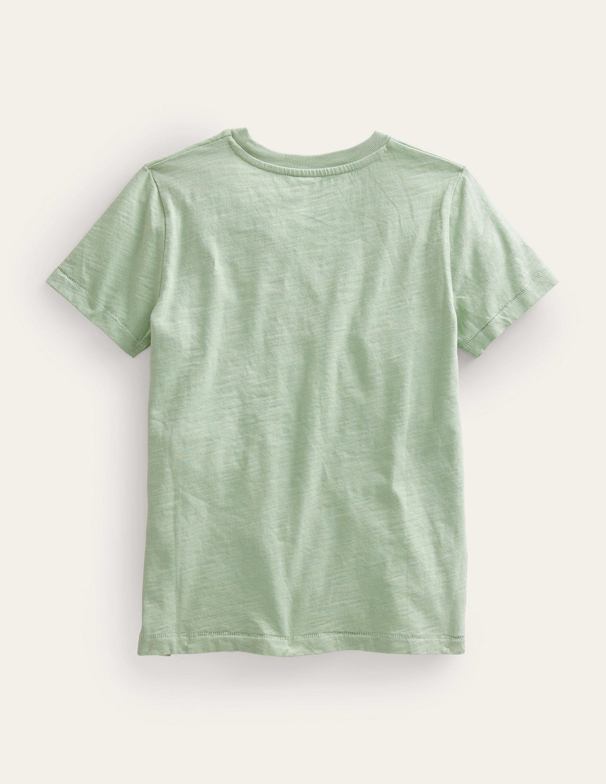 Washed Slub T-shirt-Runner Bean/College Navy - Image 2