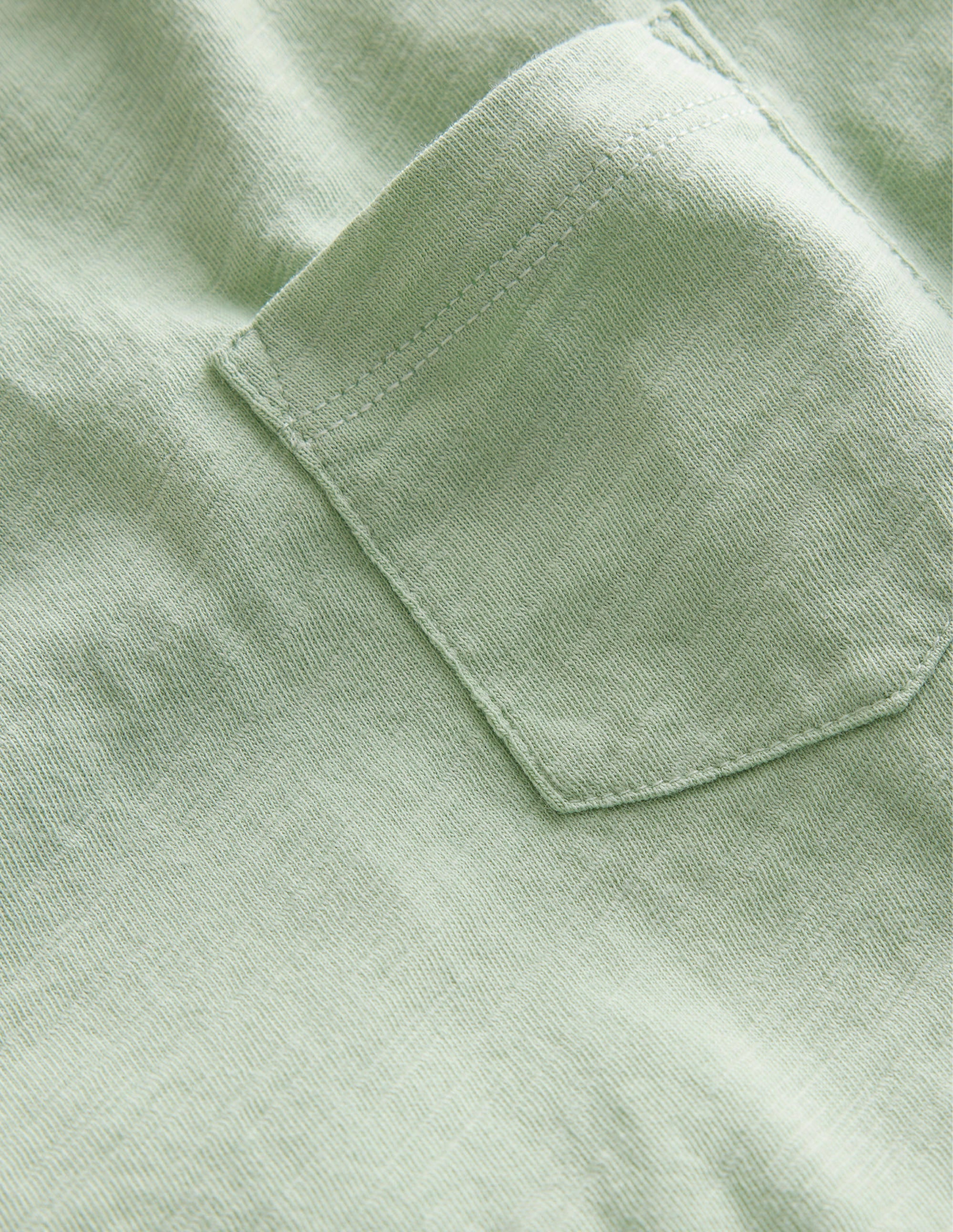 Washed Slub T-shirt-Runner Bean/College Navy - Image 3