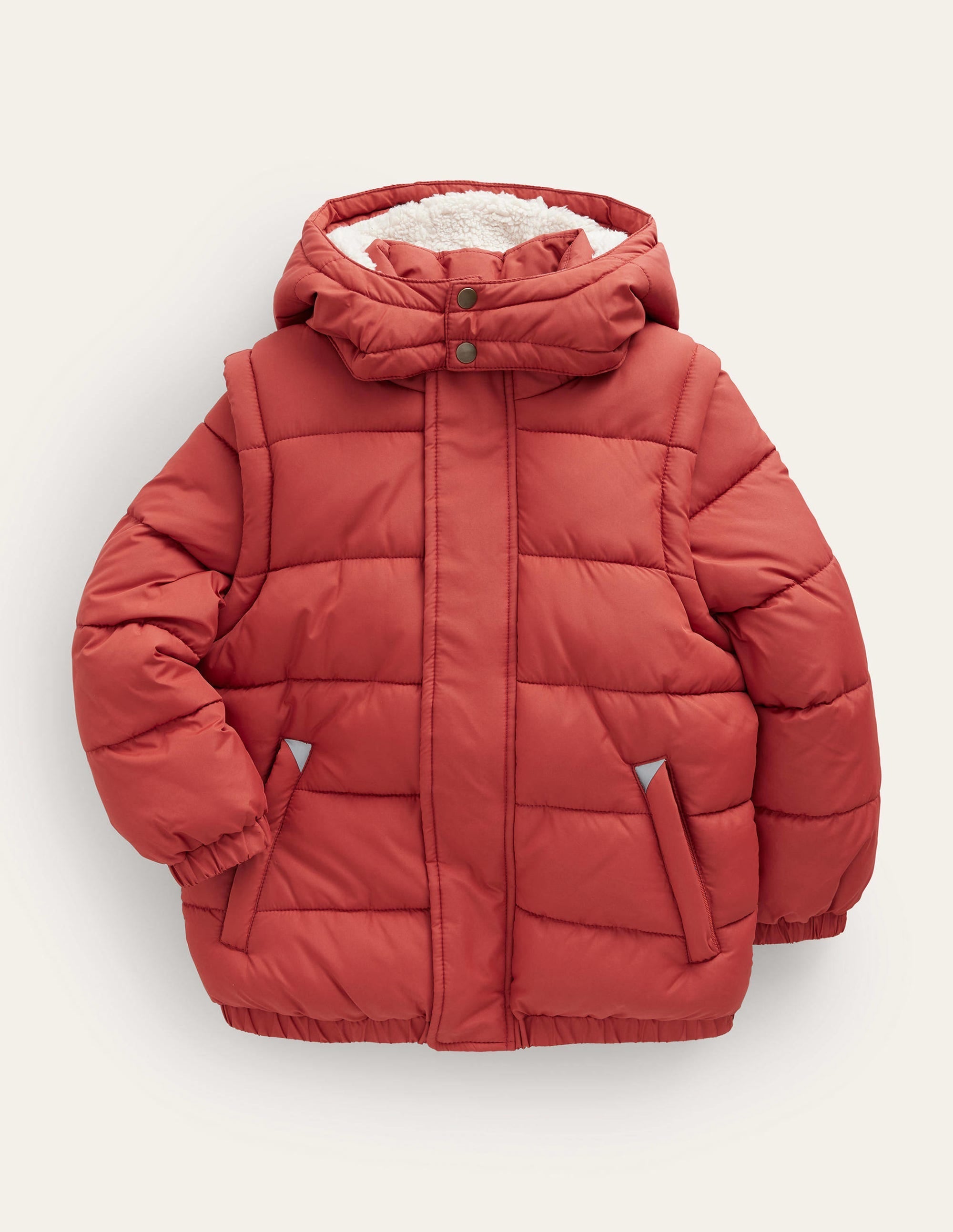2-in-1 Padded Coat-Roasted Chestnut Brown - Image 1