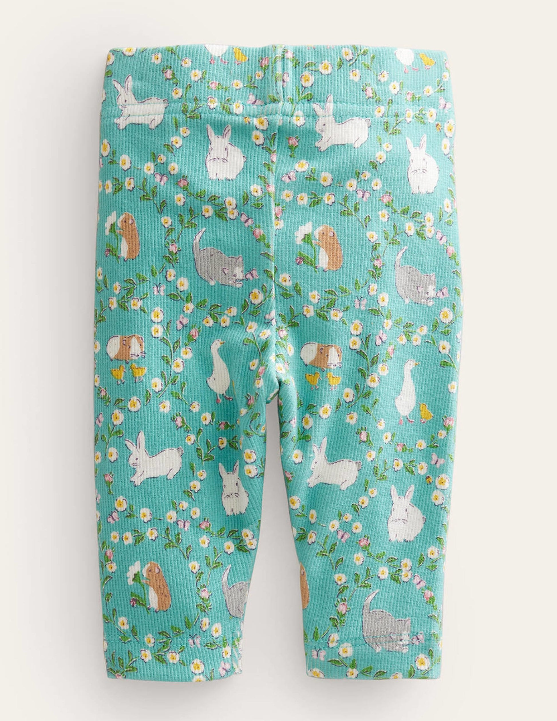 Printed Legging-Hot Spring Green Bunny-2