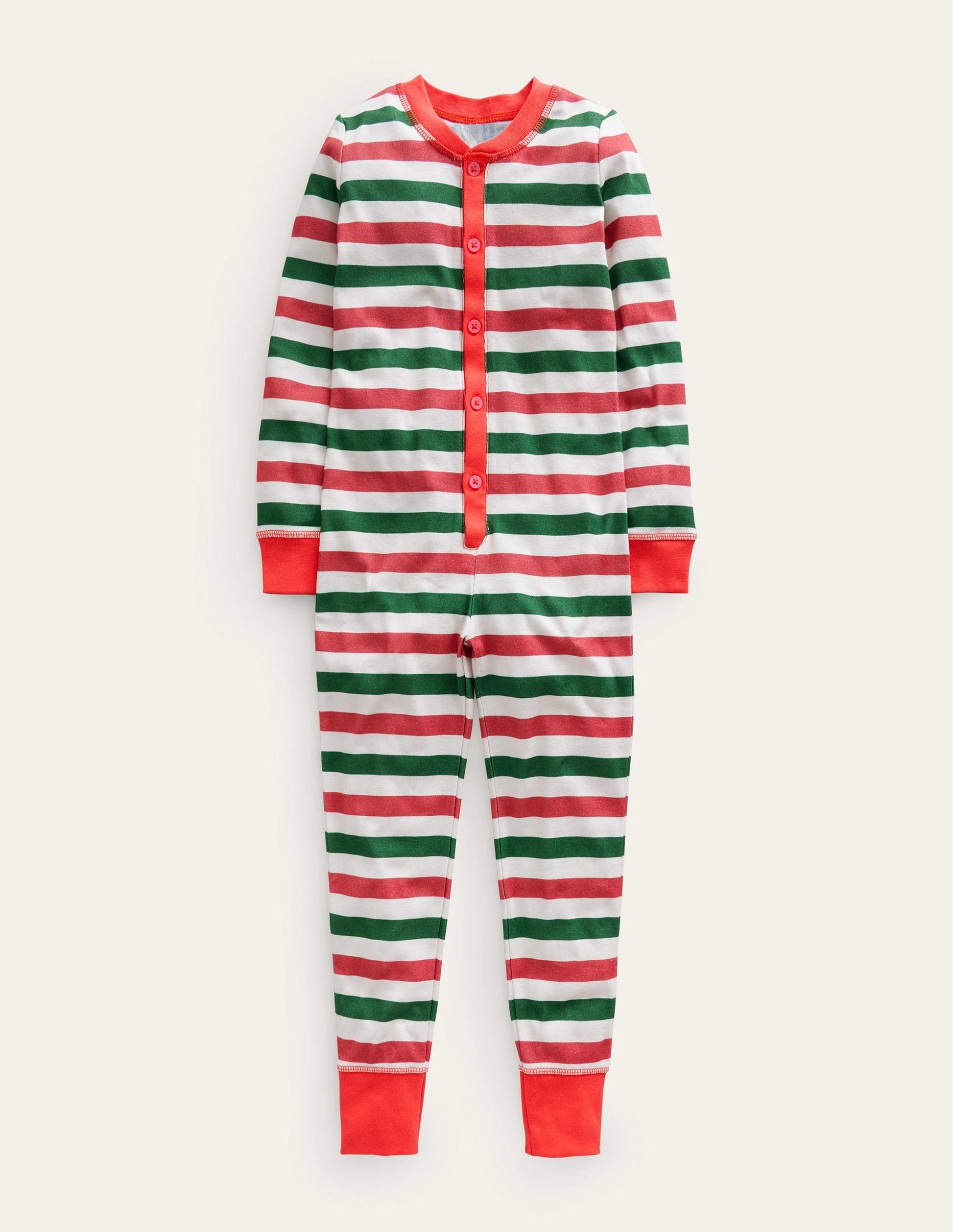 Snug All-In-One Pyjamas-Multi Stripe-1