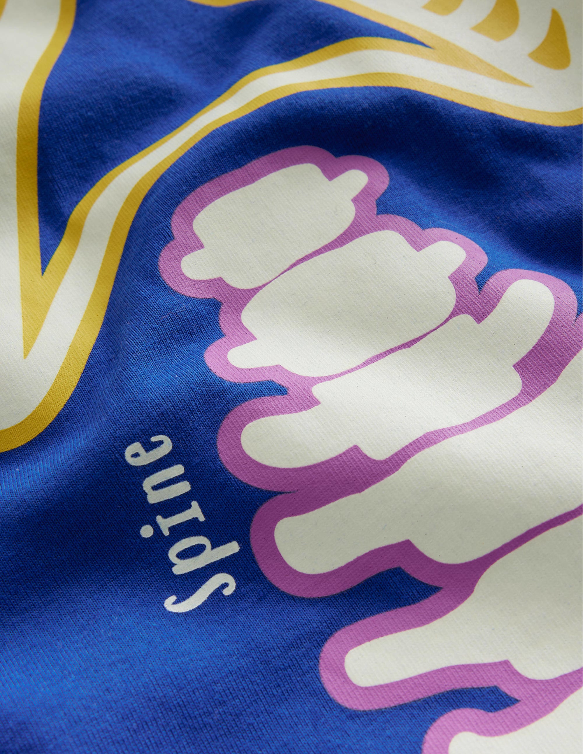 Single Glow-in-the-dark Pyjama-Brilliant Blue Skeleton - Image 3