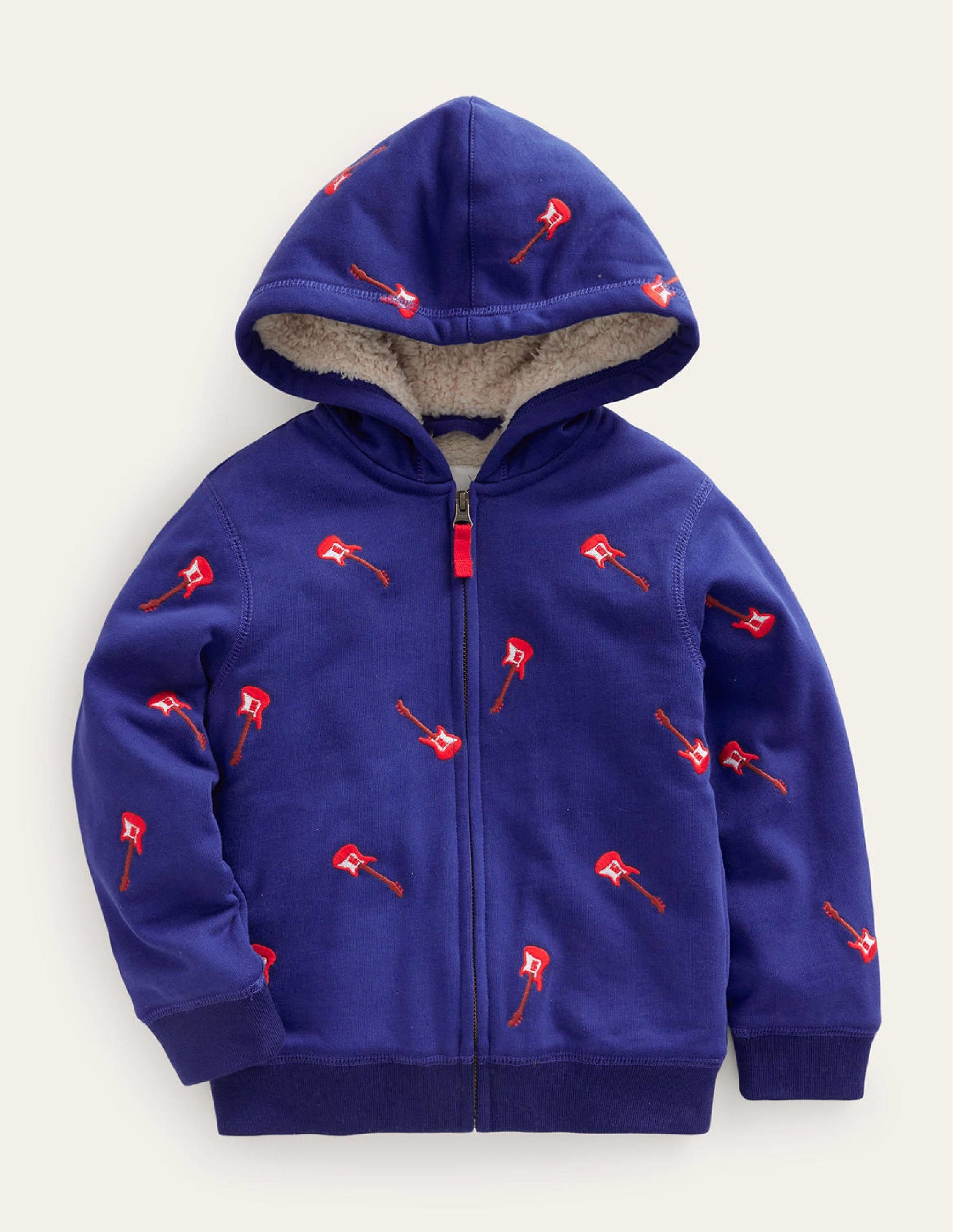 Shaggy-lined Appliqué Hoodie-Starboard Guitar-1