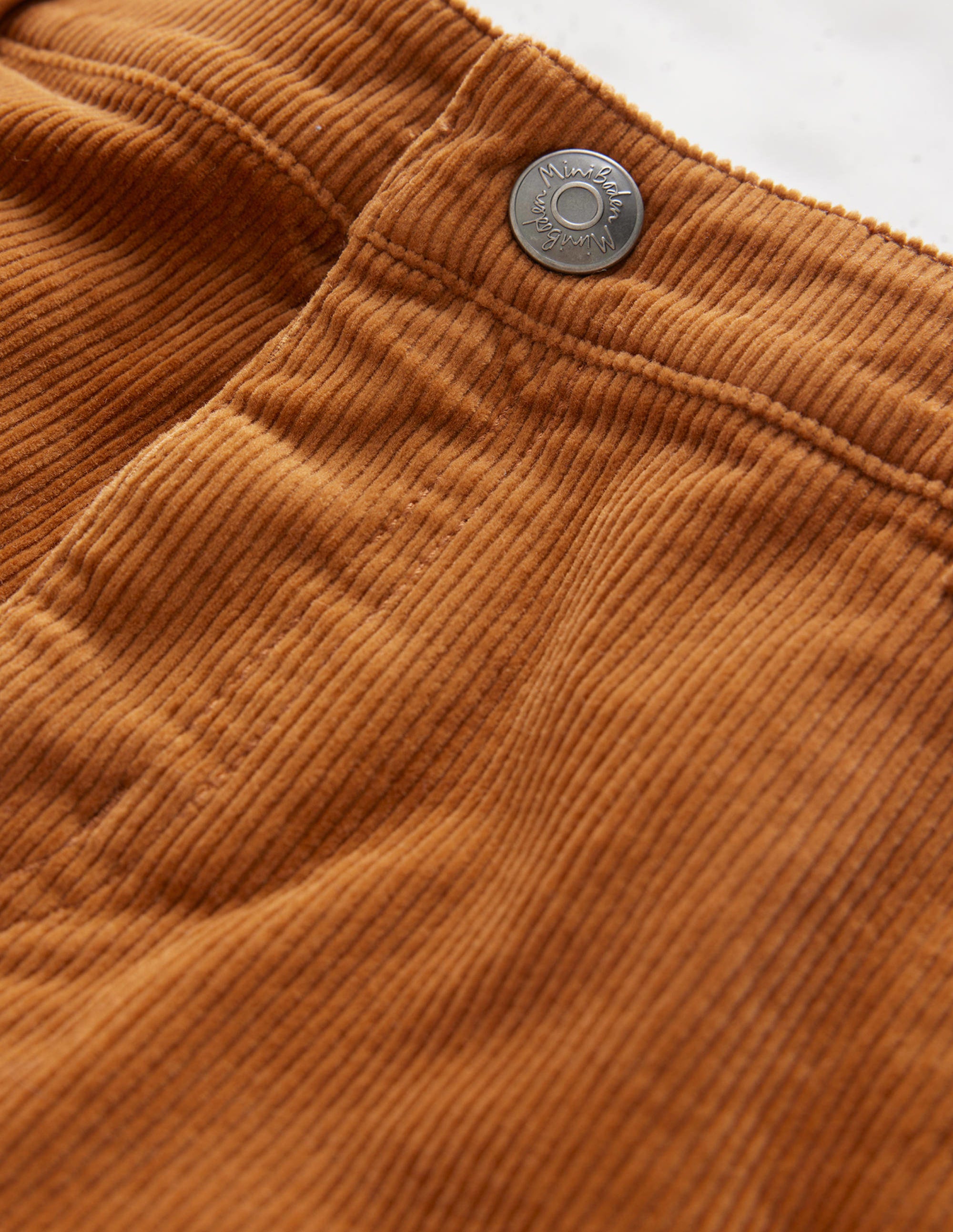 Straight Leg Cord Trousers-Butterscotch Brown - Image 3