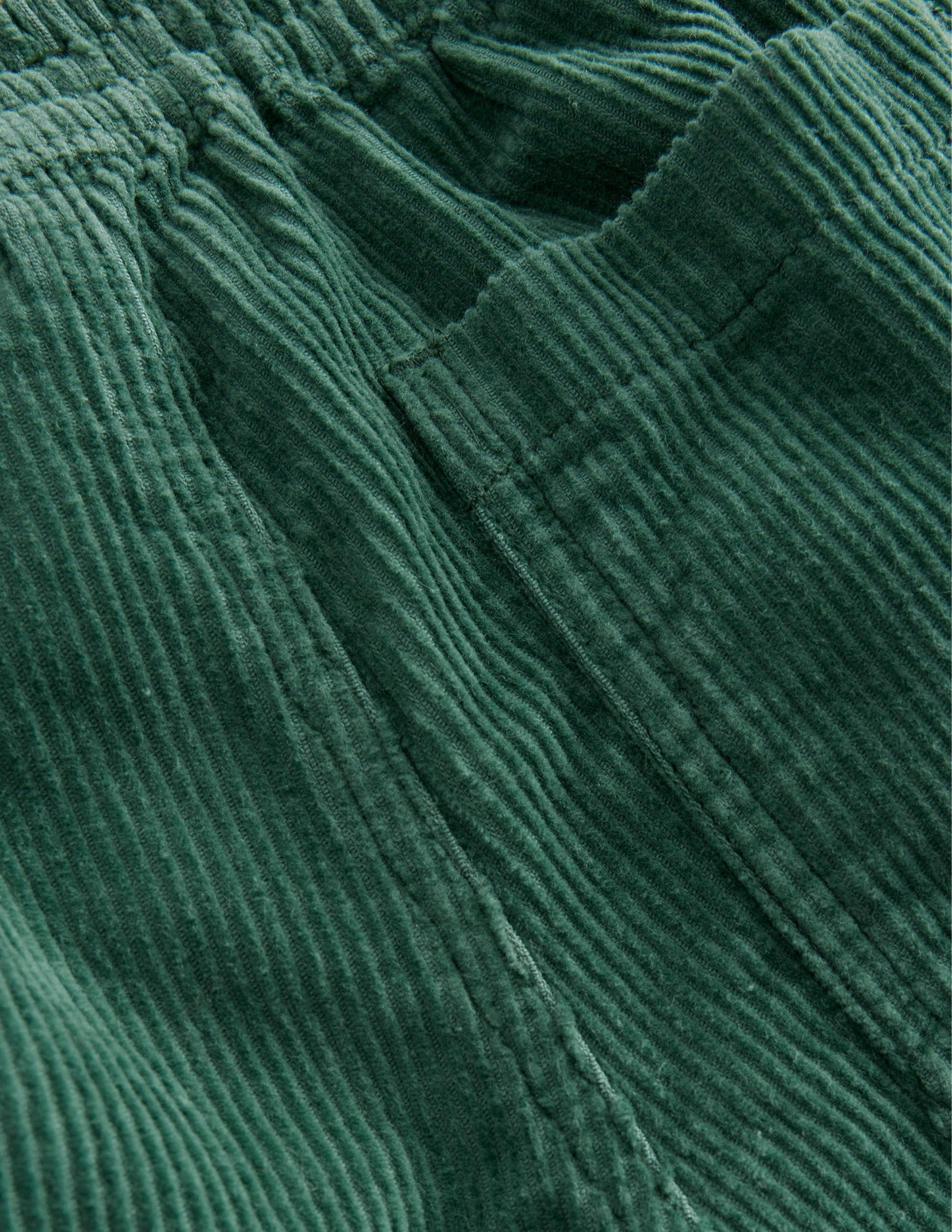 Chunky Pull-on Cord Trousers-Monster Green-3