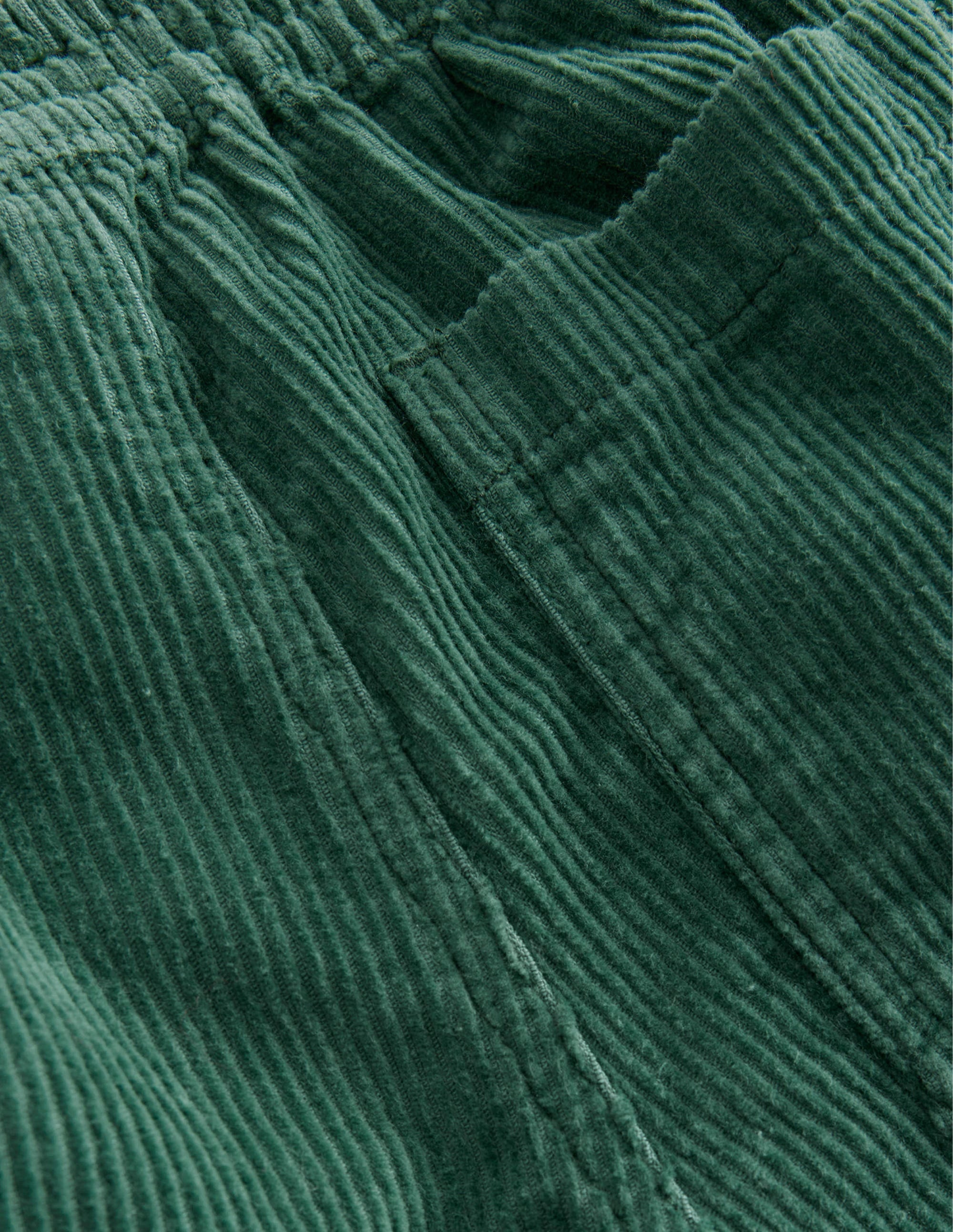 Chunky Pull-on Cord Trousers-Monster Green - Image 3
