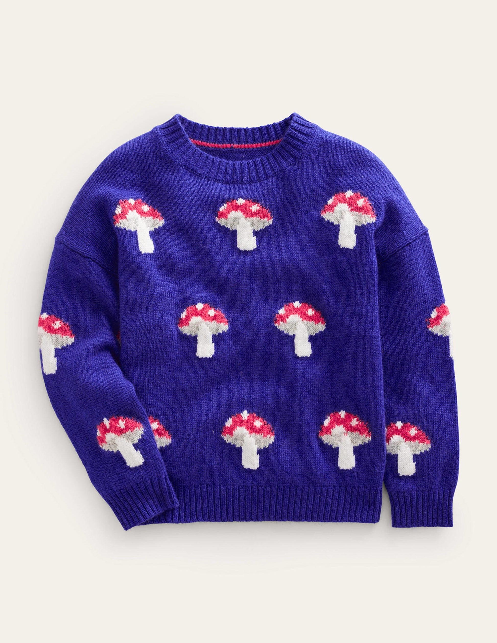 Wow All Over Jacquard Jumper-Bluing-1