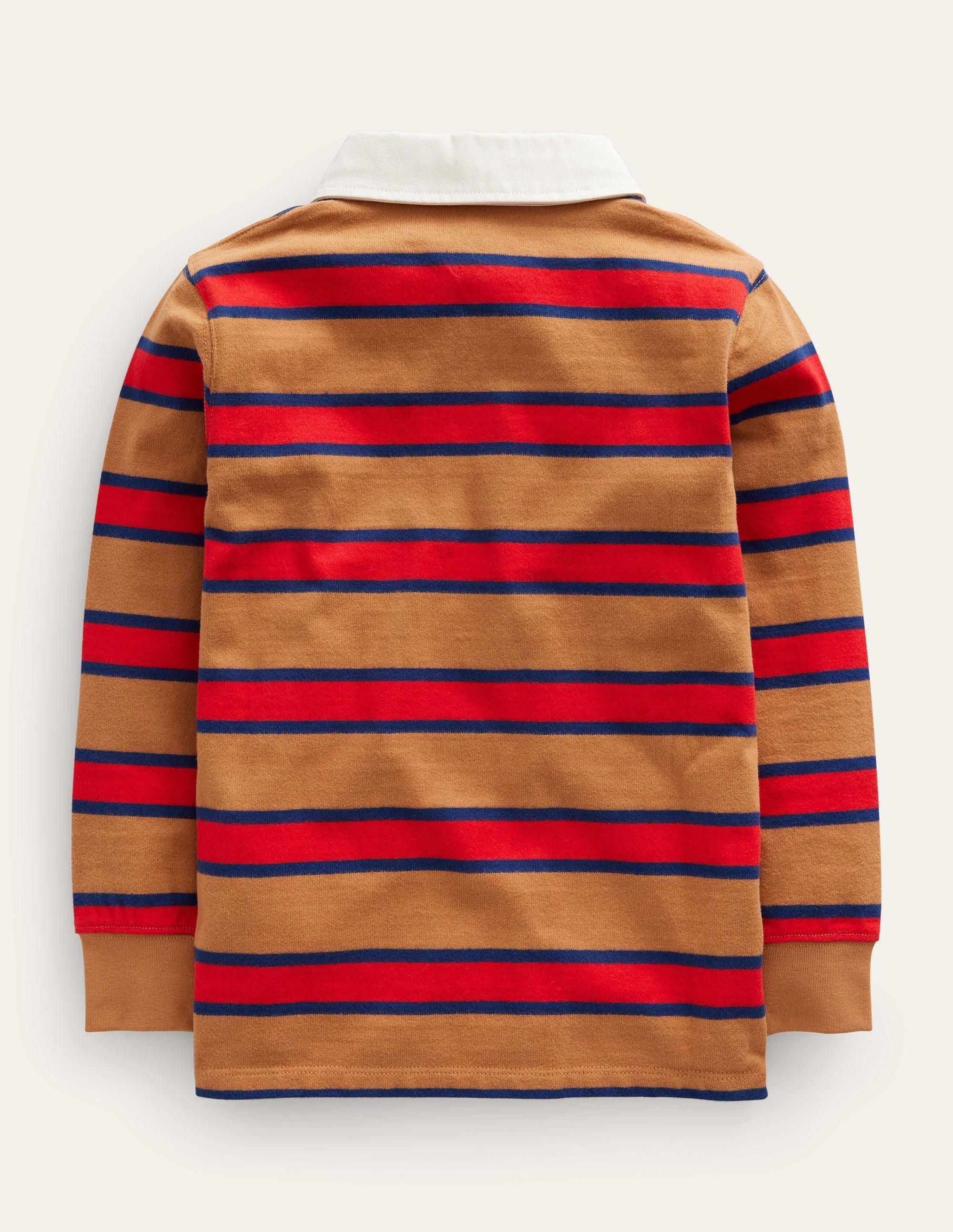 Classic Rugby Shirt-Butterscotch Brown/Red - Image 2