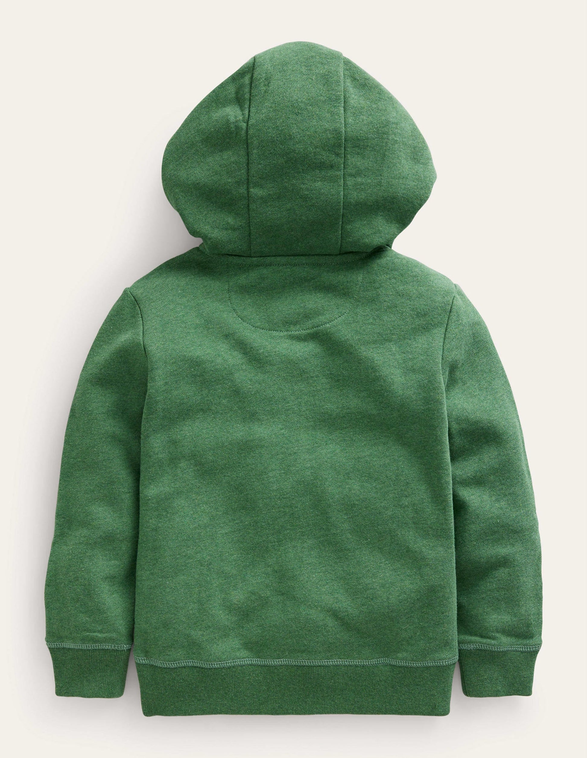 Perfect Zip Through Hoodie-Green Marl-2