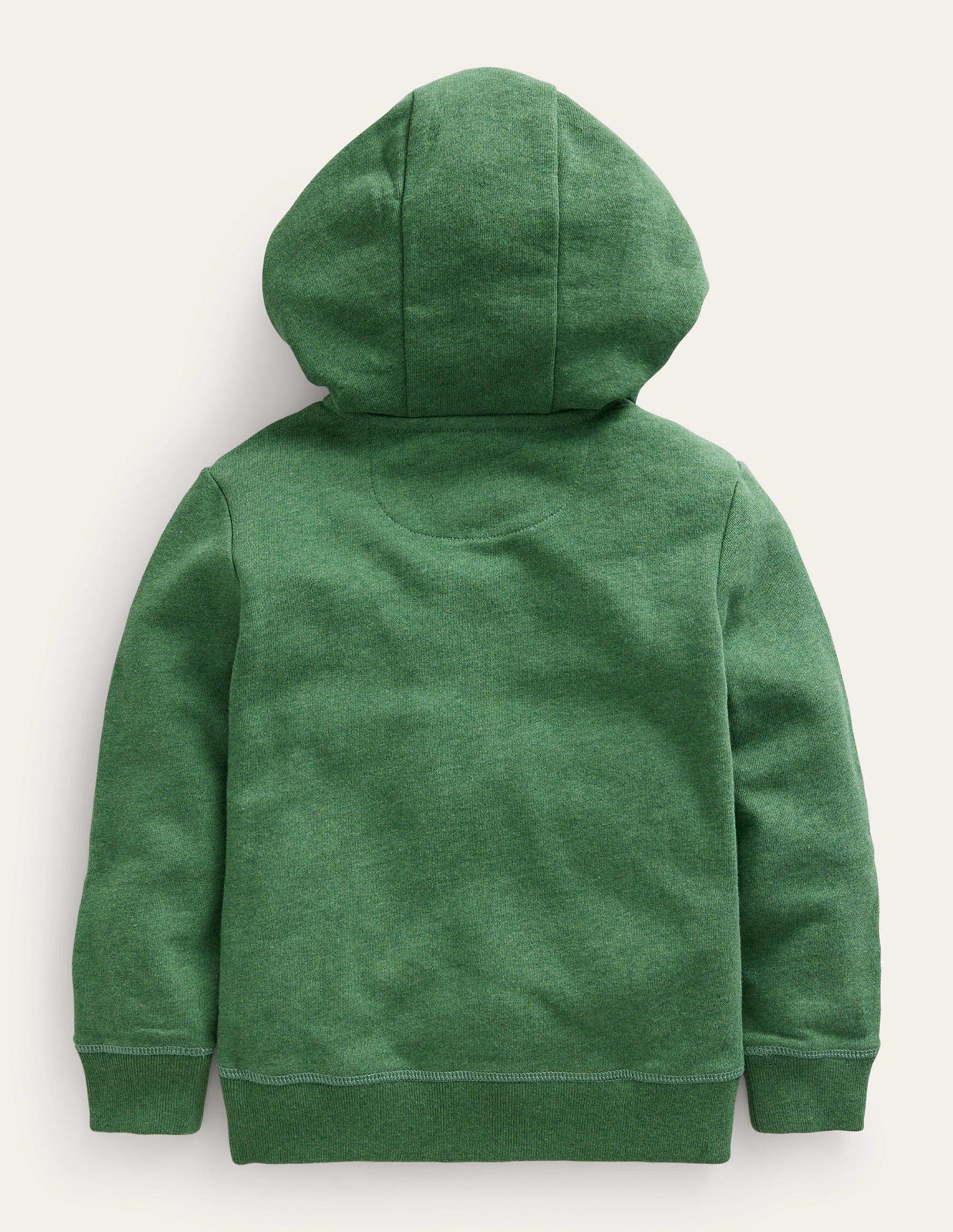 Perfect Zip Through Hoodie-Green Marl - Image 2