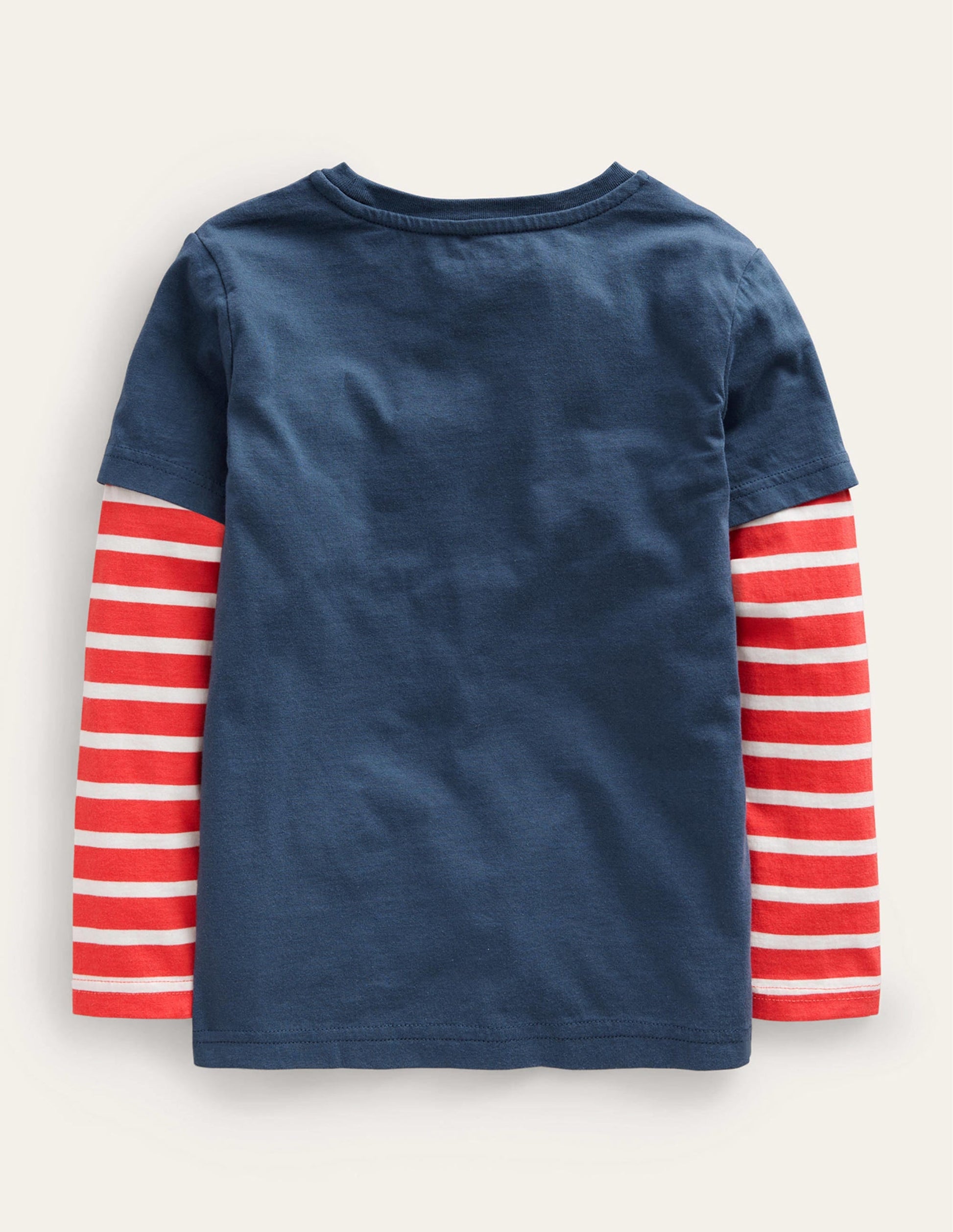 Funny Applique T-shirt-Robot Blue Birds-2