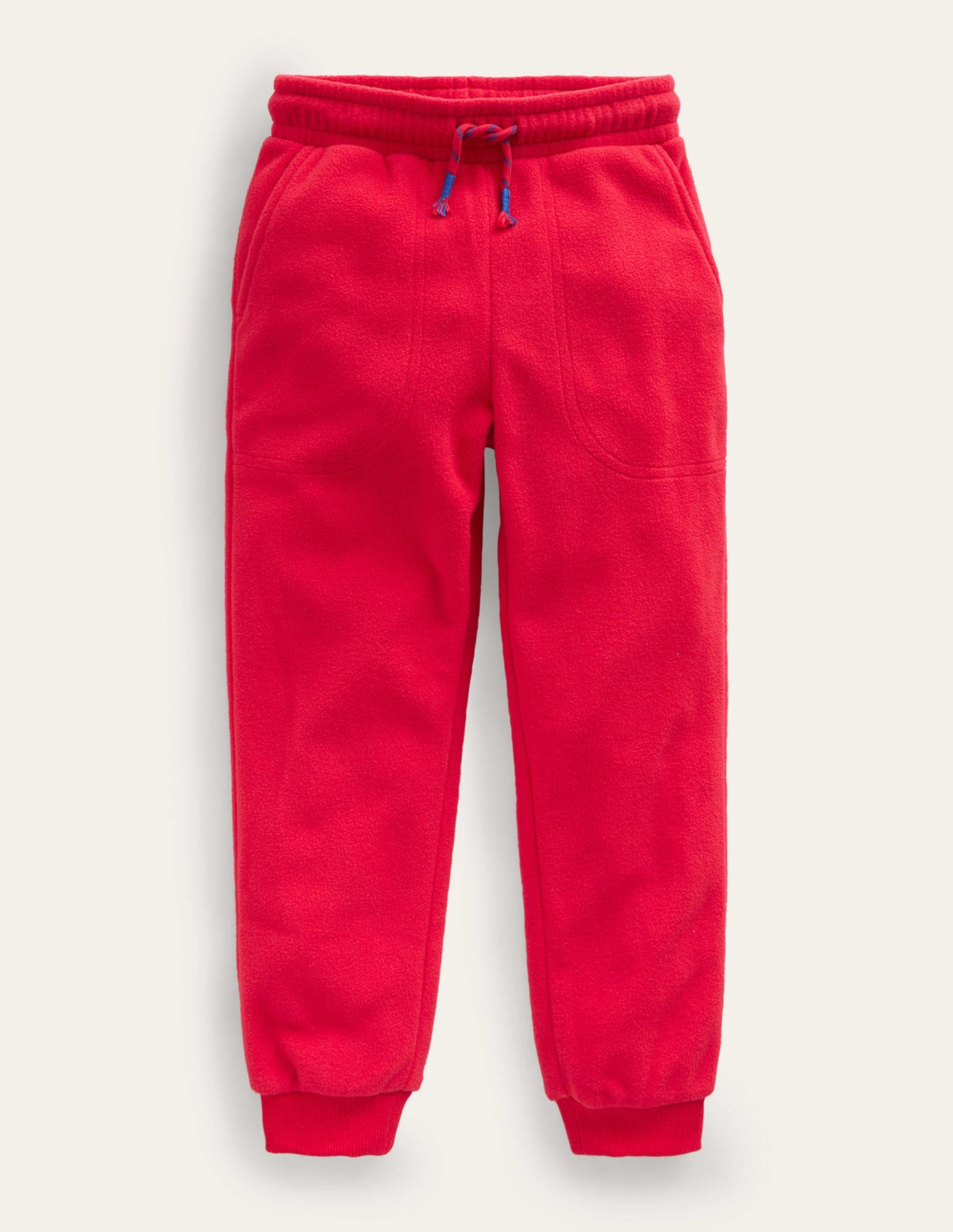 Fleece Joggers-Rockabilly Red - Image 1