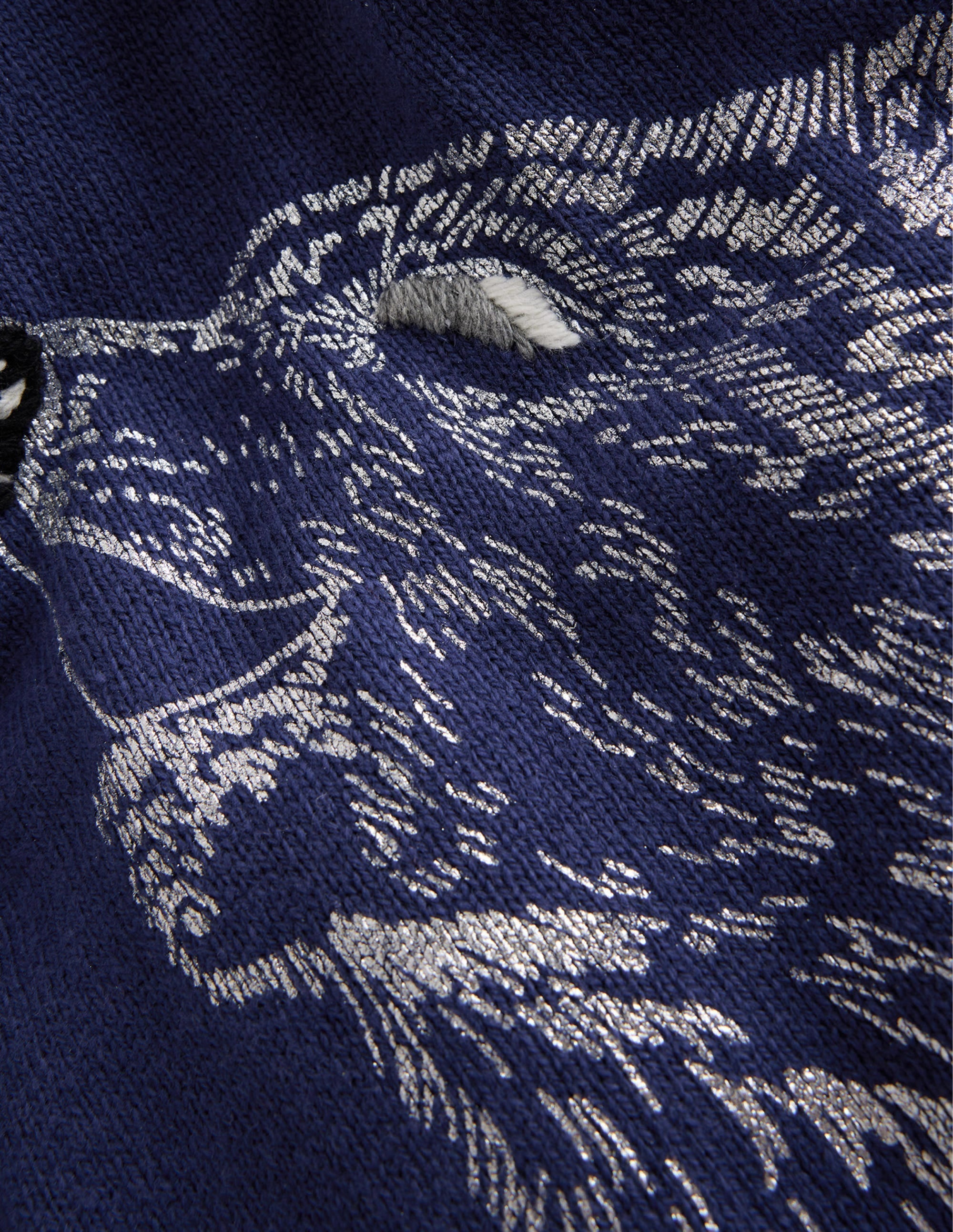 Fun Cosy Jumper-French Navy Wolf - Image 3