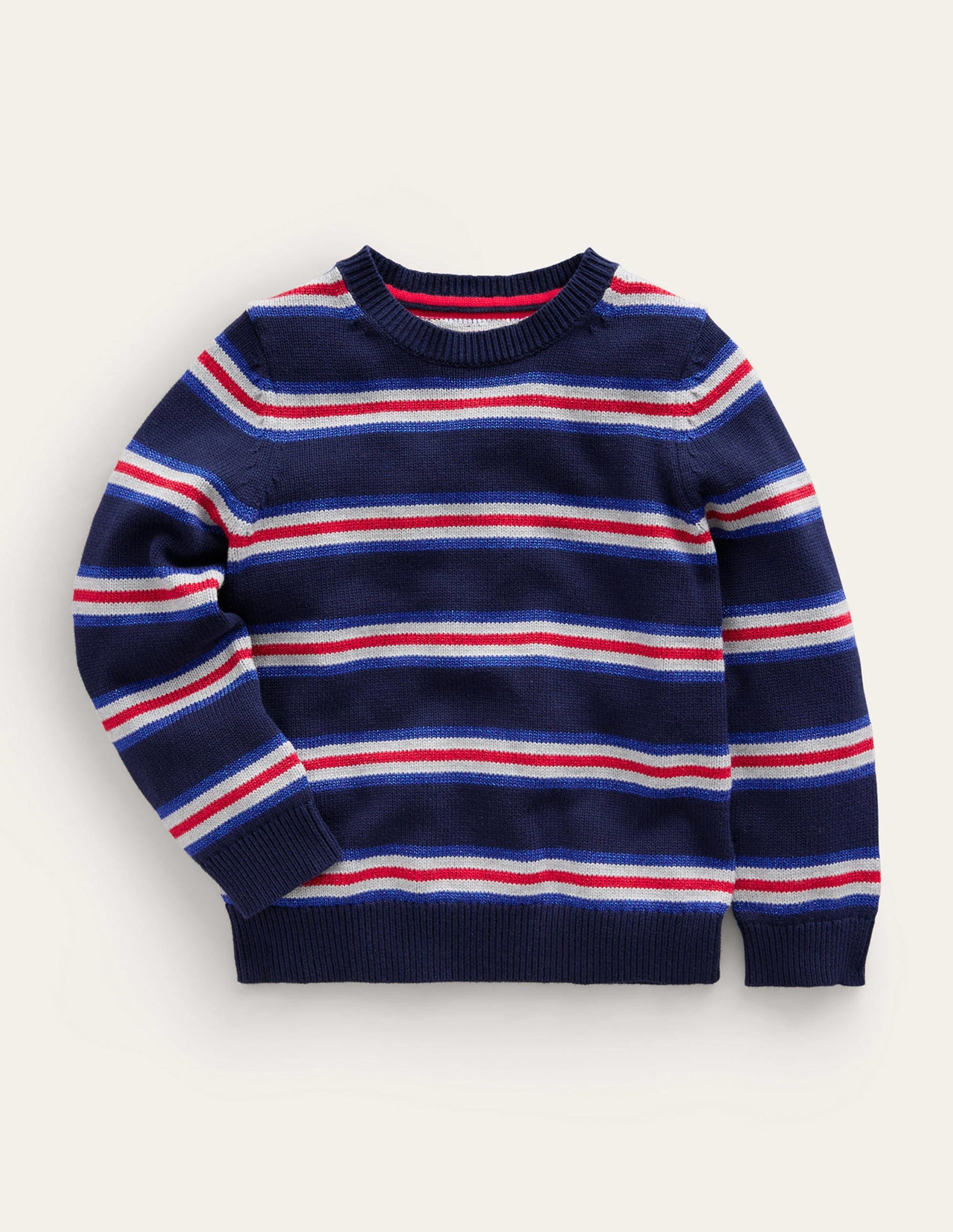 Sparkle Stripe Jumper-French Navy Stripe-1