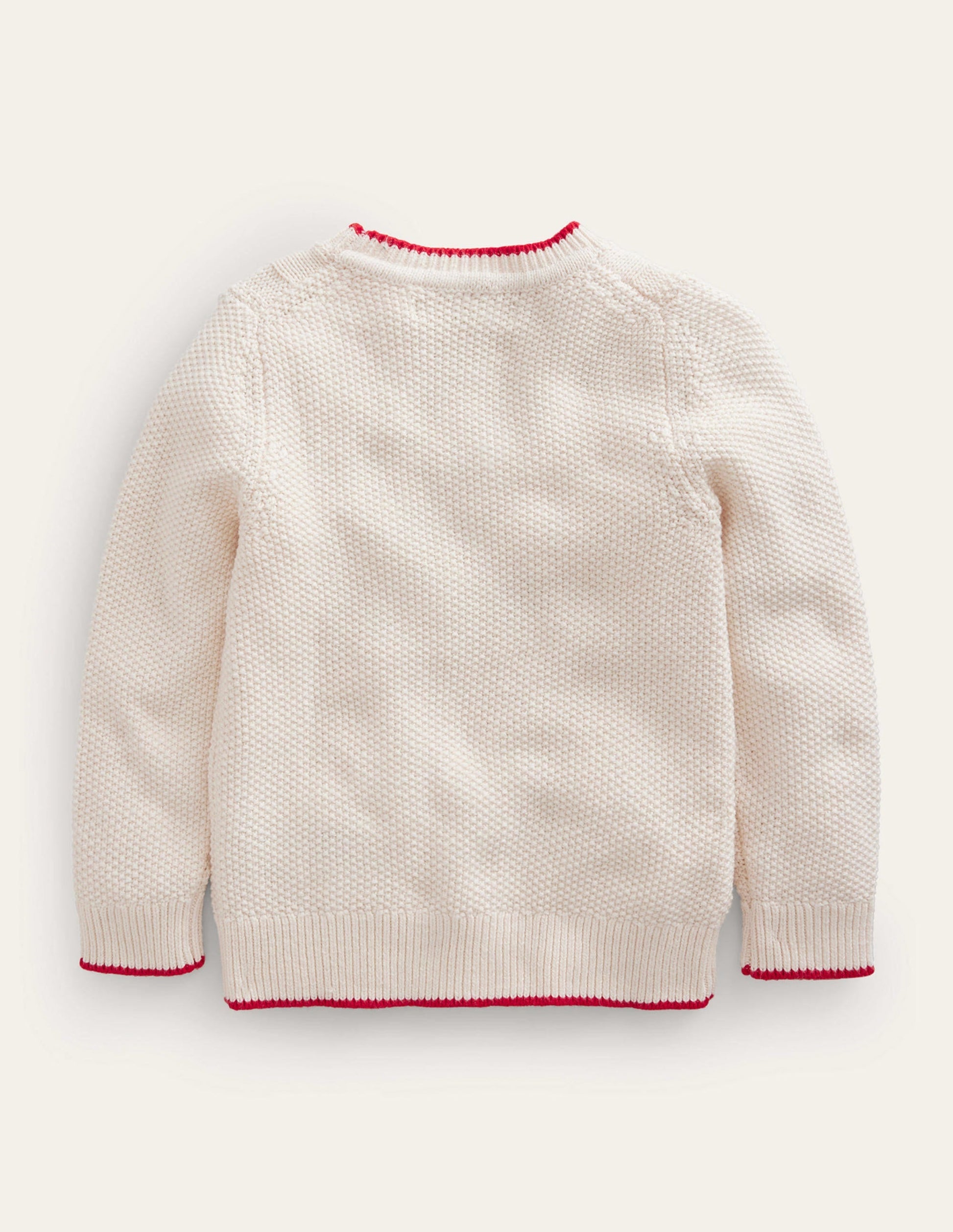Rudolph Pom Pom Jumper-Ecru Marl-2