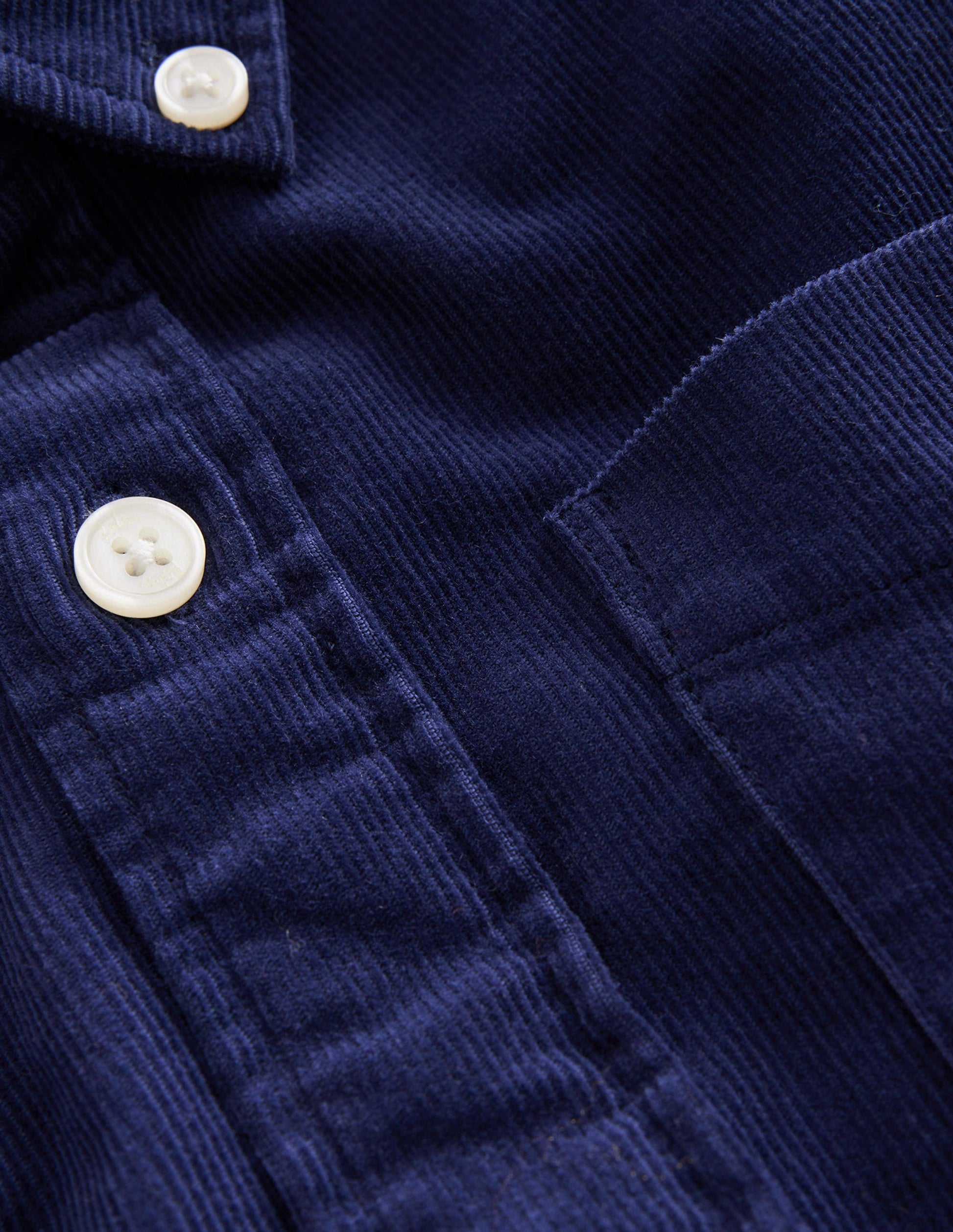 Cord Shirt-College Navy-3