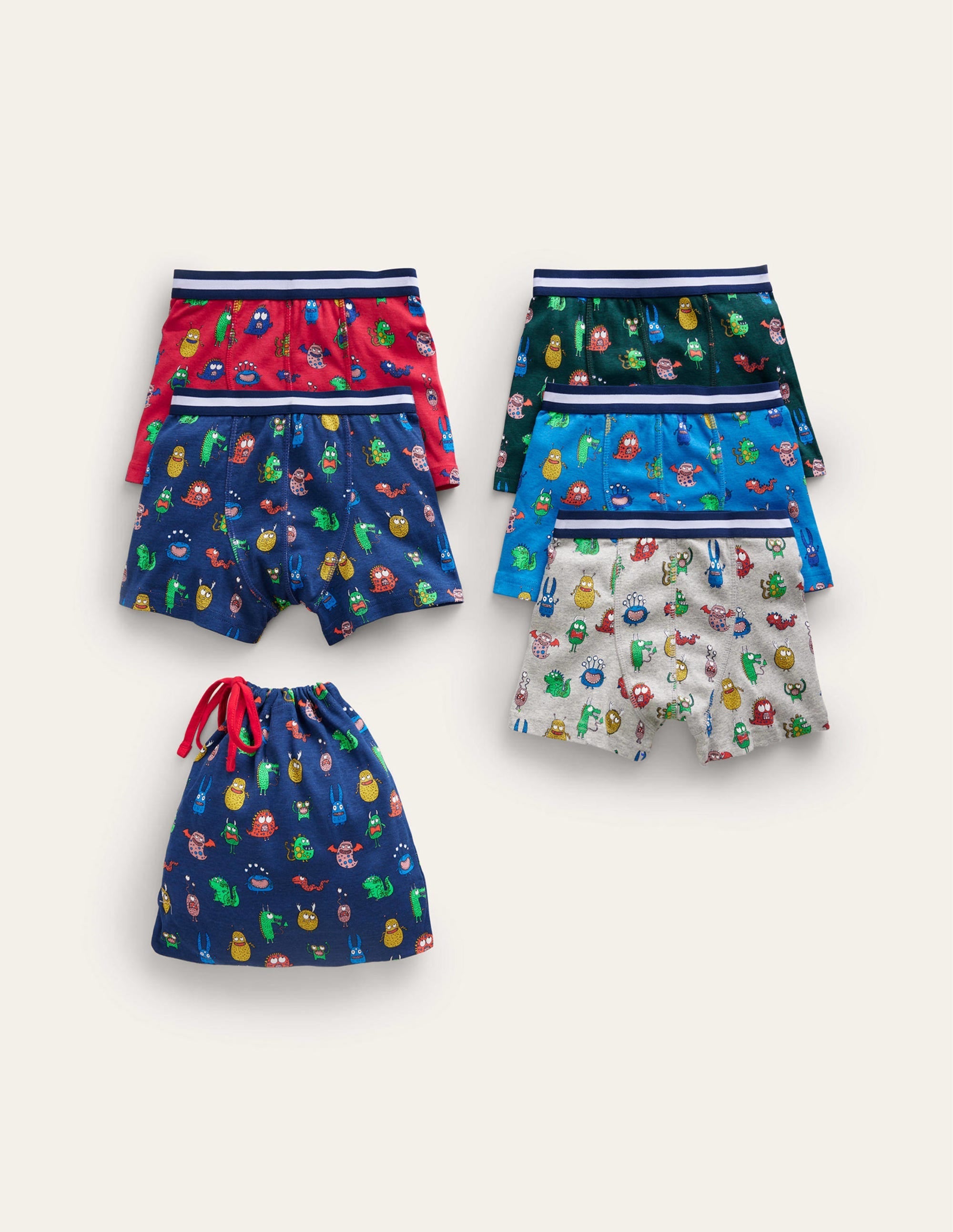 Boxers 5 Pack-Multi Monsters - Image 1