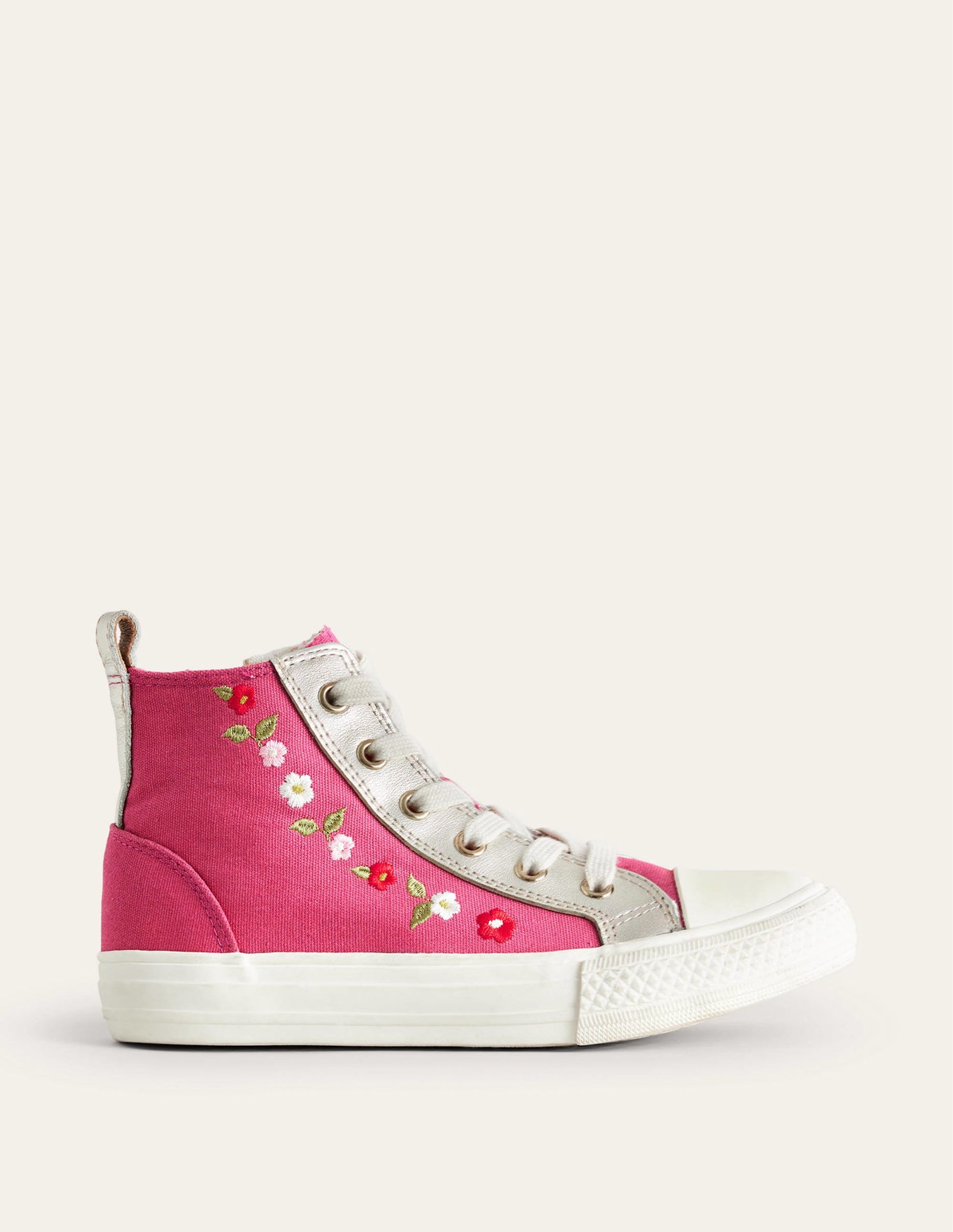 Embroidered High Tops-Rose Pink-1
