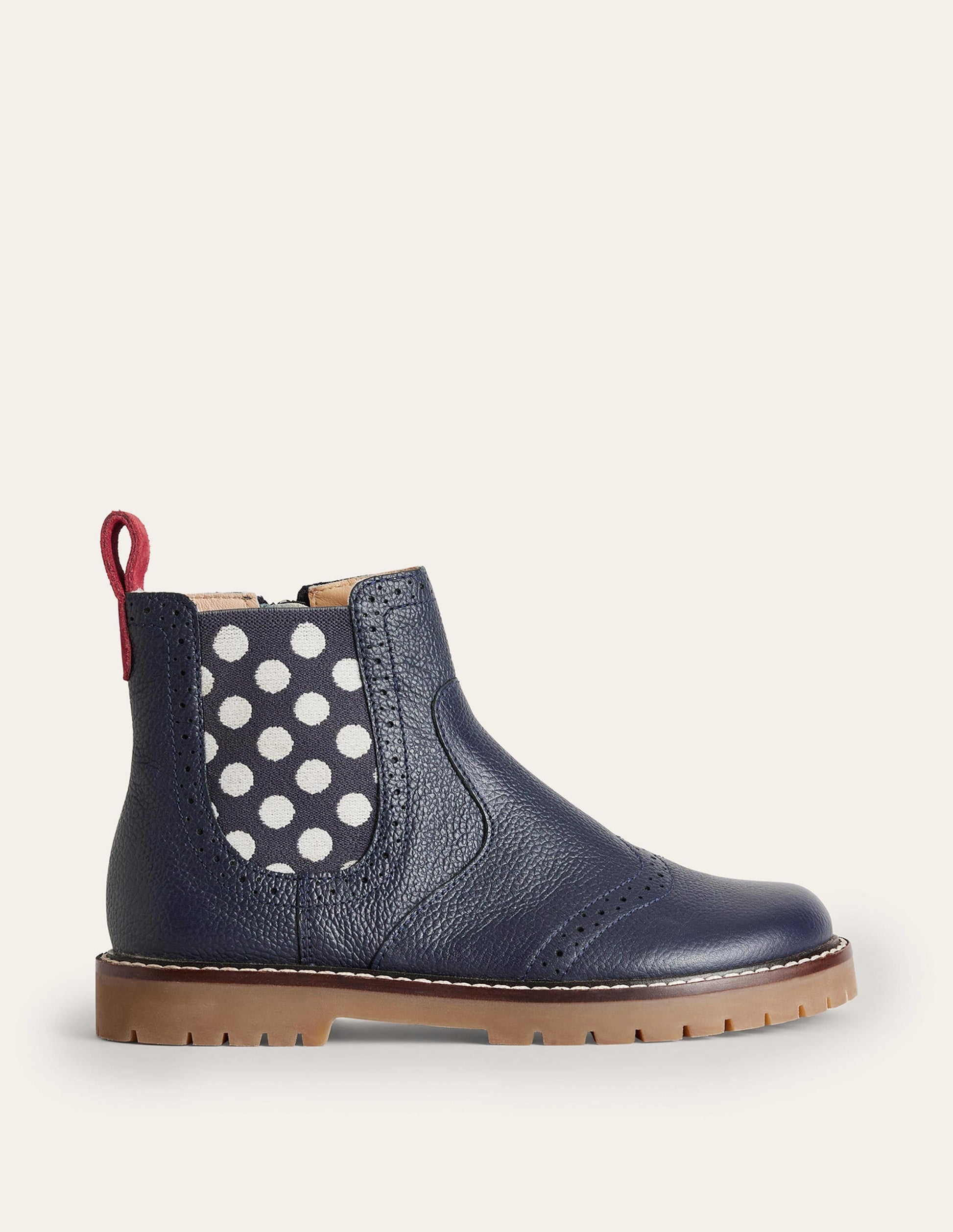 Leather Chelsea Boots-French Navy-1