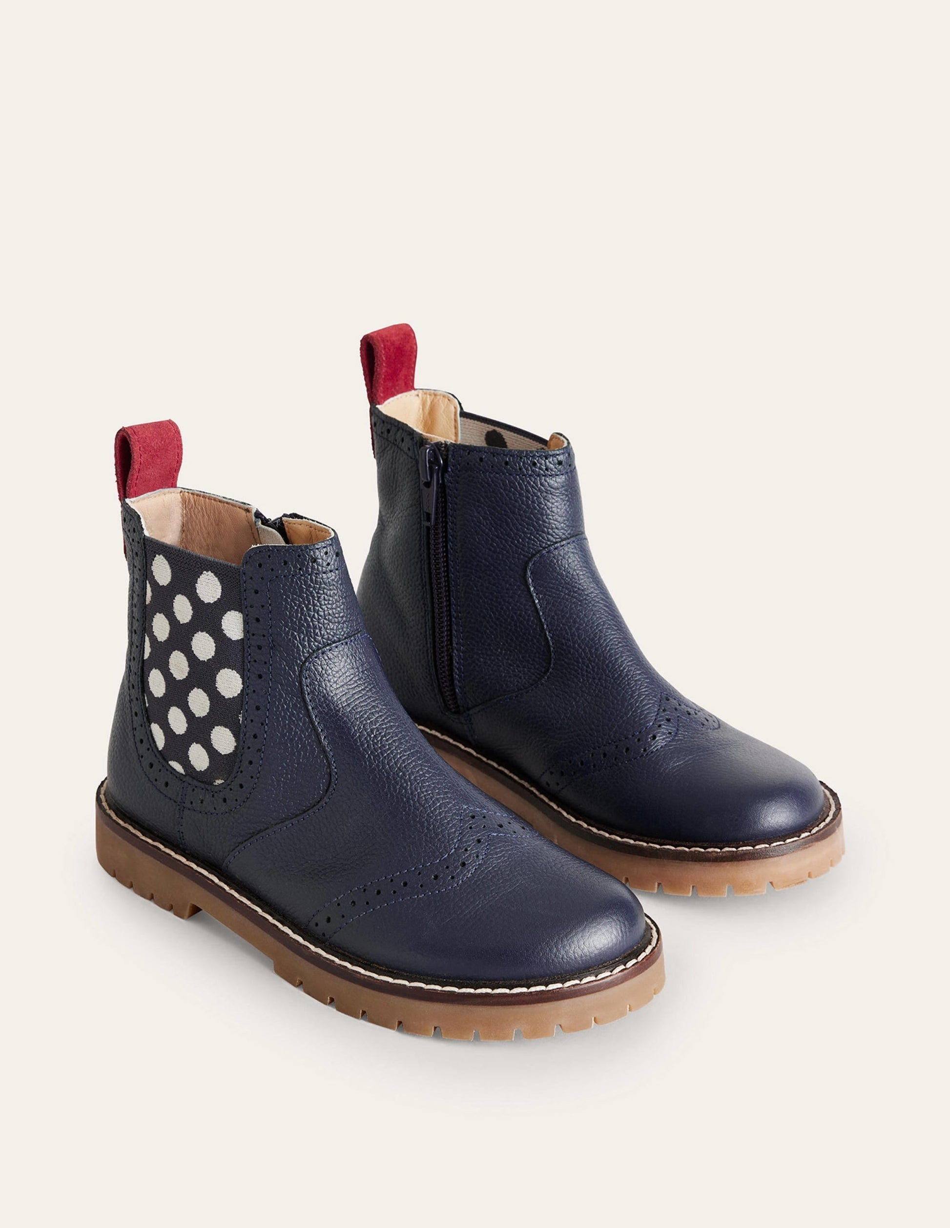 Leather Chelsea Boots-French Navy-2