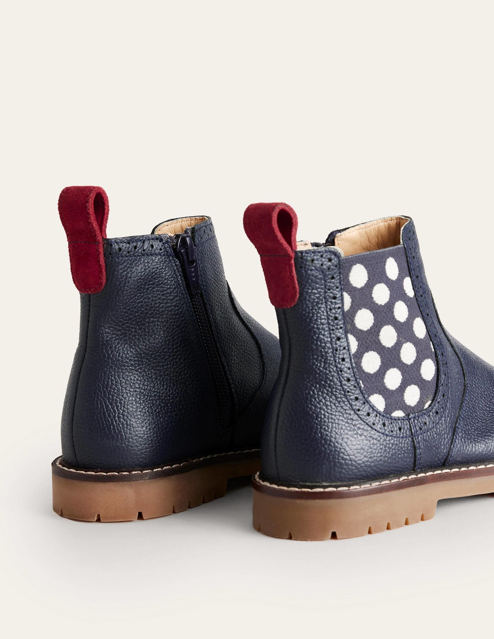 Leather Chelsea Boots-French Navy-3