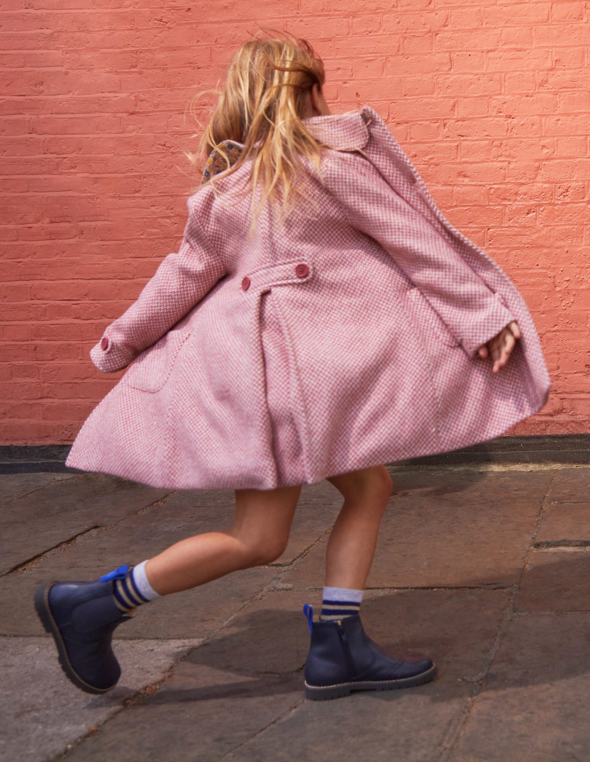 Wonderful Wool Blend Coat-Pink Twill-6