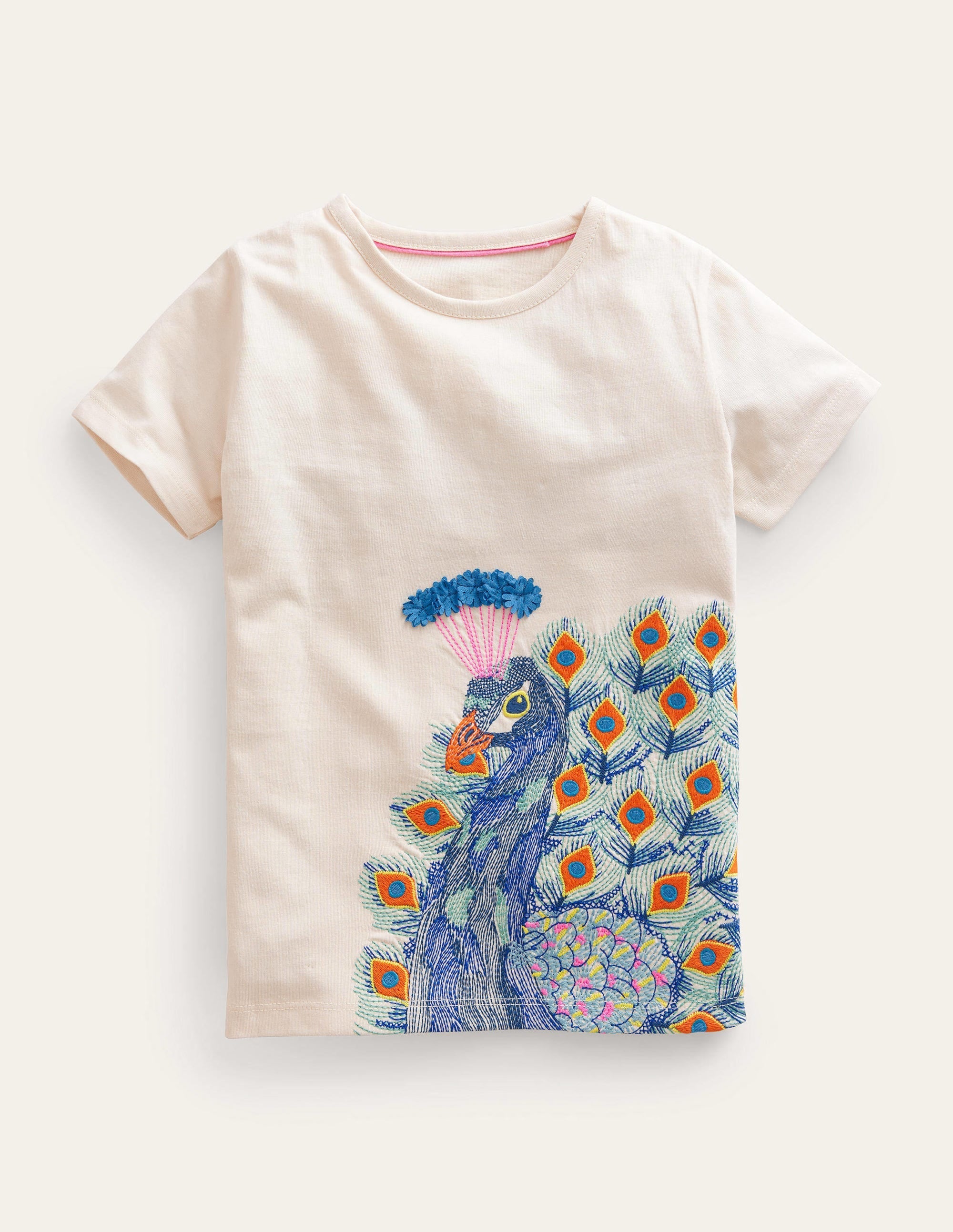 Superstitch Logo T-Shirt-Vanilla Pod Peacock - Image 1