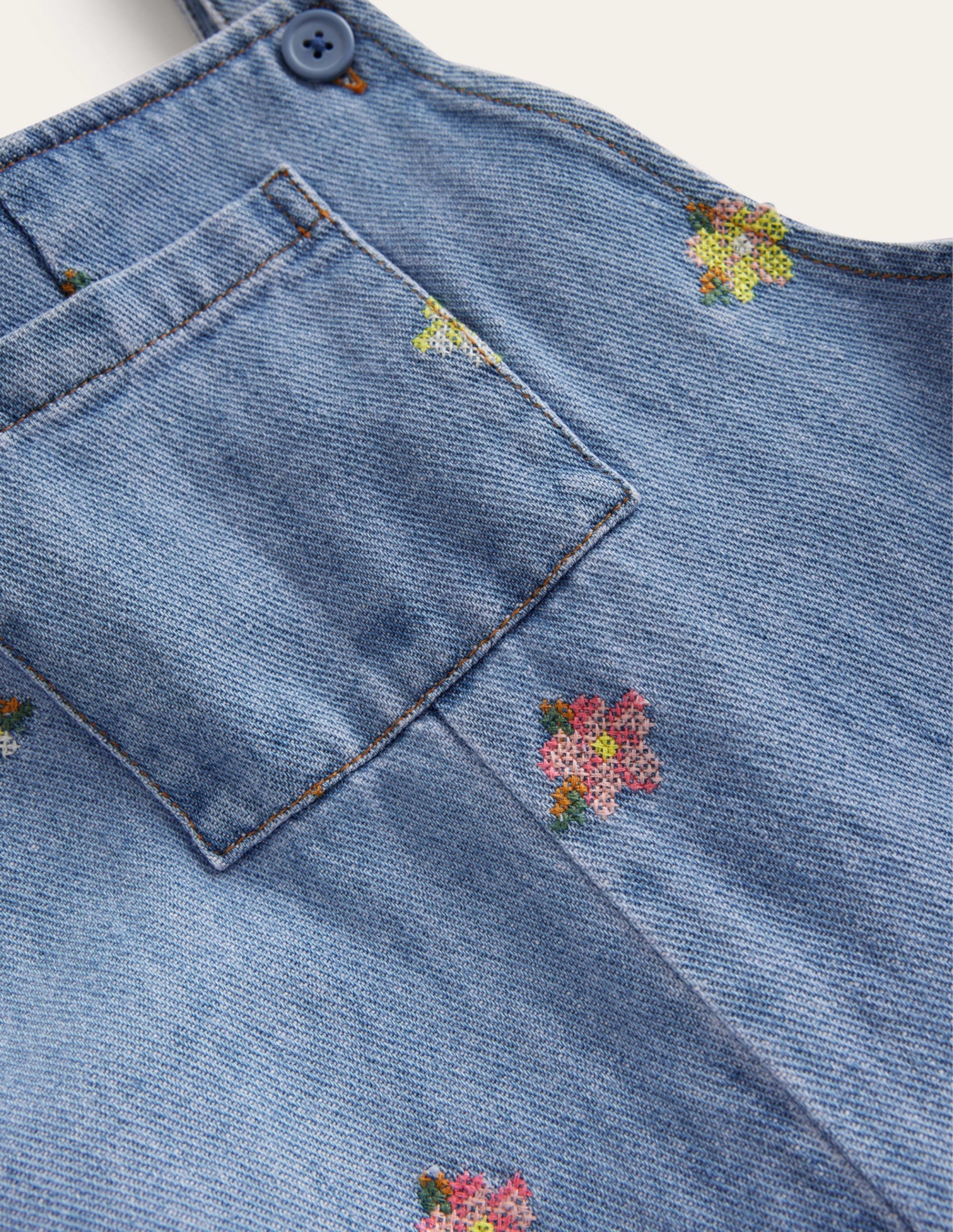 Relaxed Dungarees-Mid Vintage Chambray - Image 3