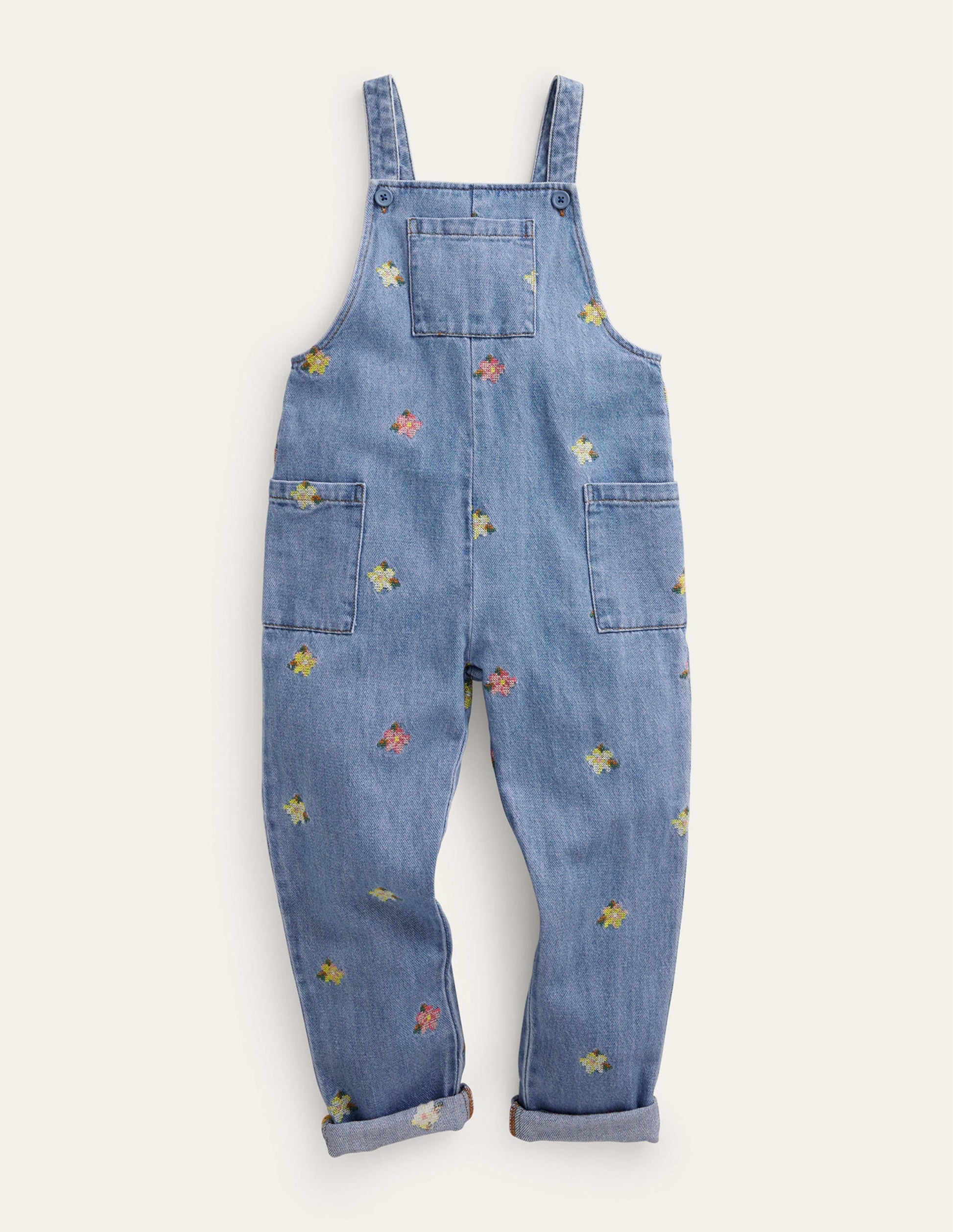 Relaxed Dungarees-Mid Vintage Chambray-1