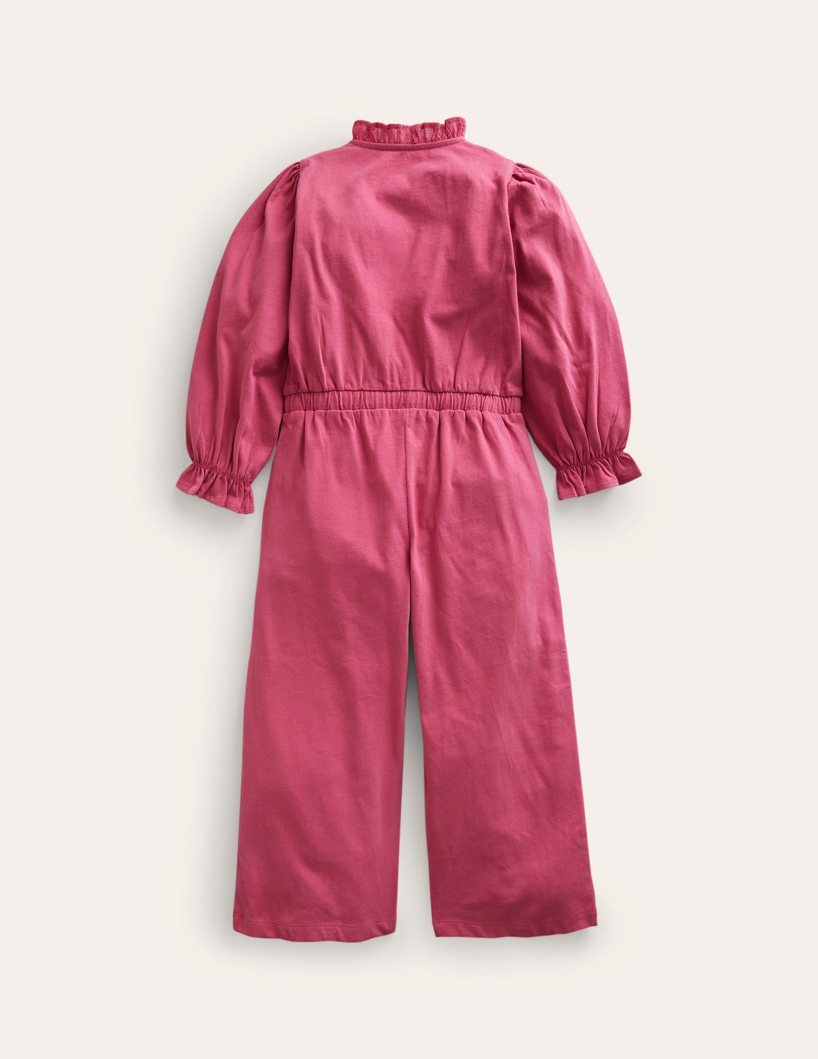 Embroidered Jersey Jumpsuit-Blush Pink-2