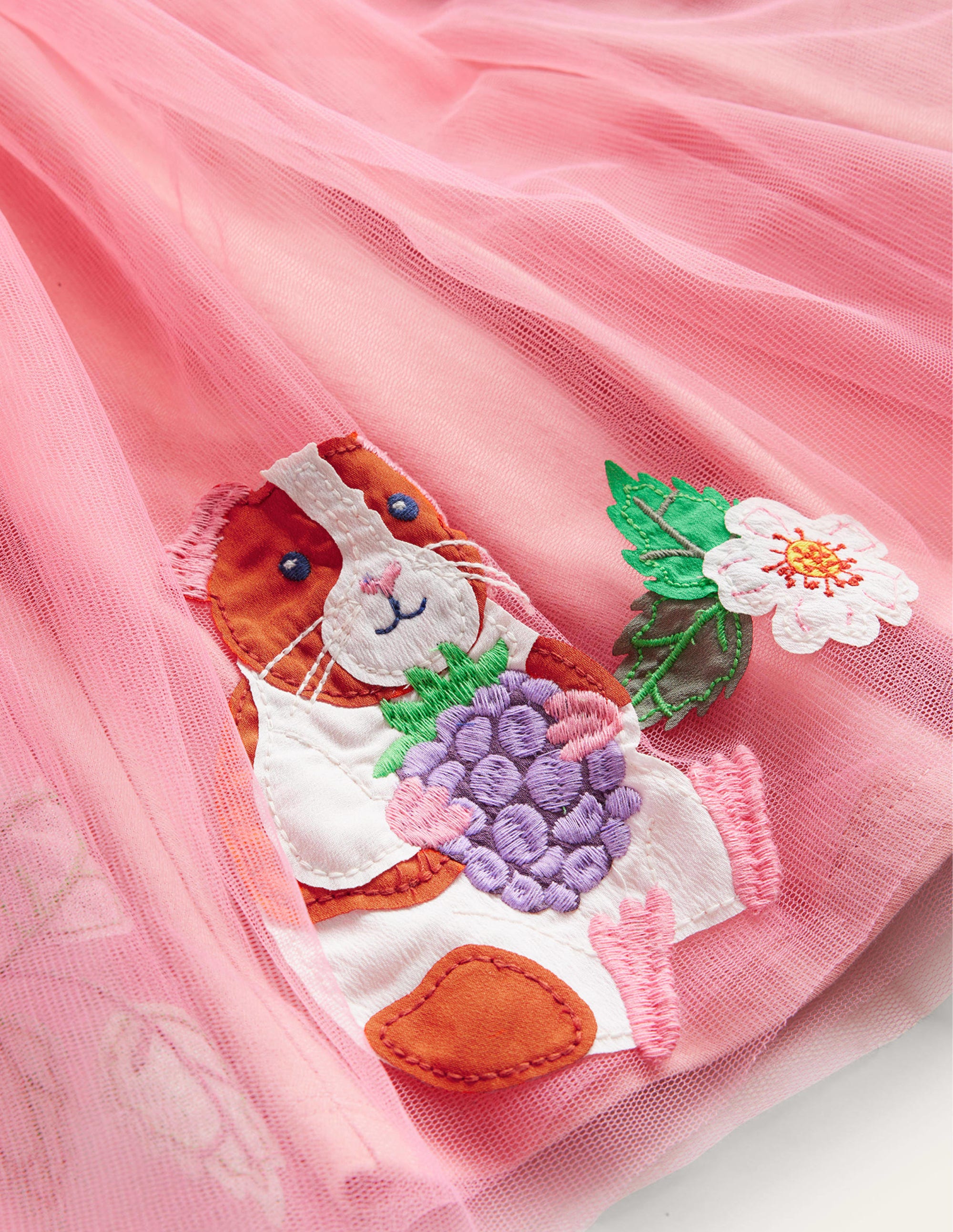 Applique Tulle Ballet Dress-Almond Pink - Image 3