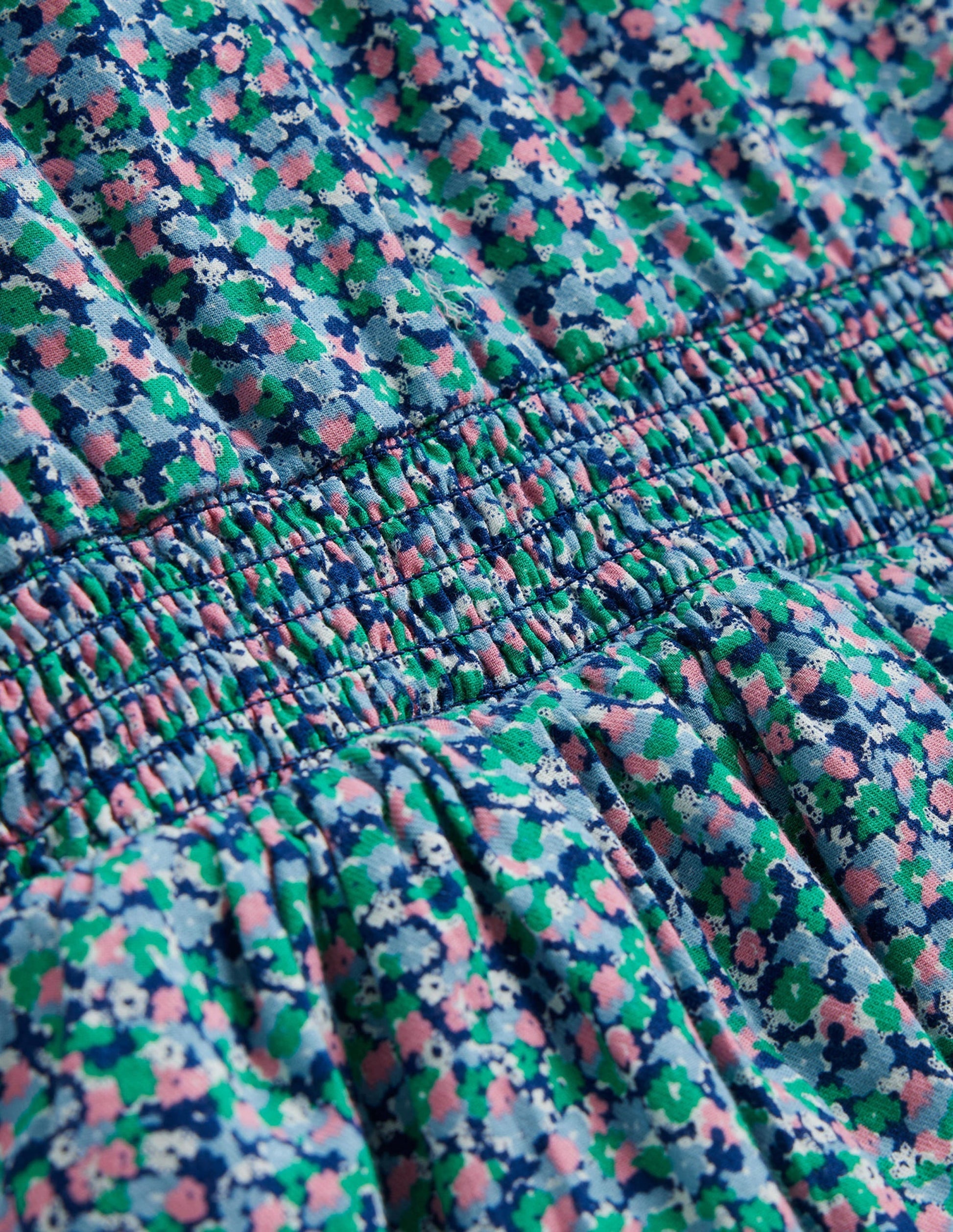 Frill Cotton Dress-Ditsy Floral-3