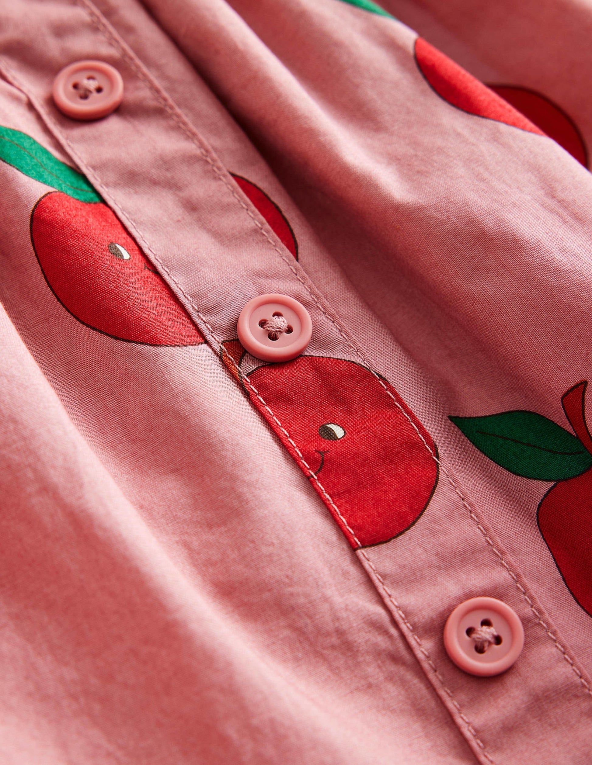 Pull On Twirly Skirt-Almond Pink Apples-3