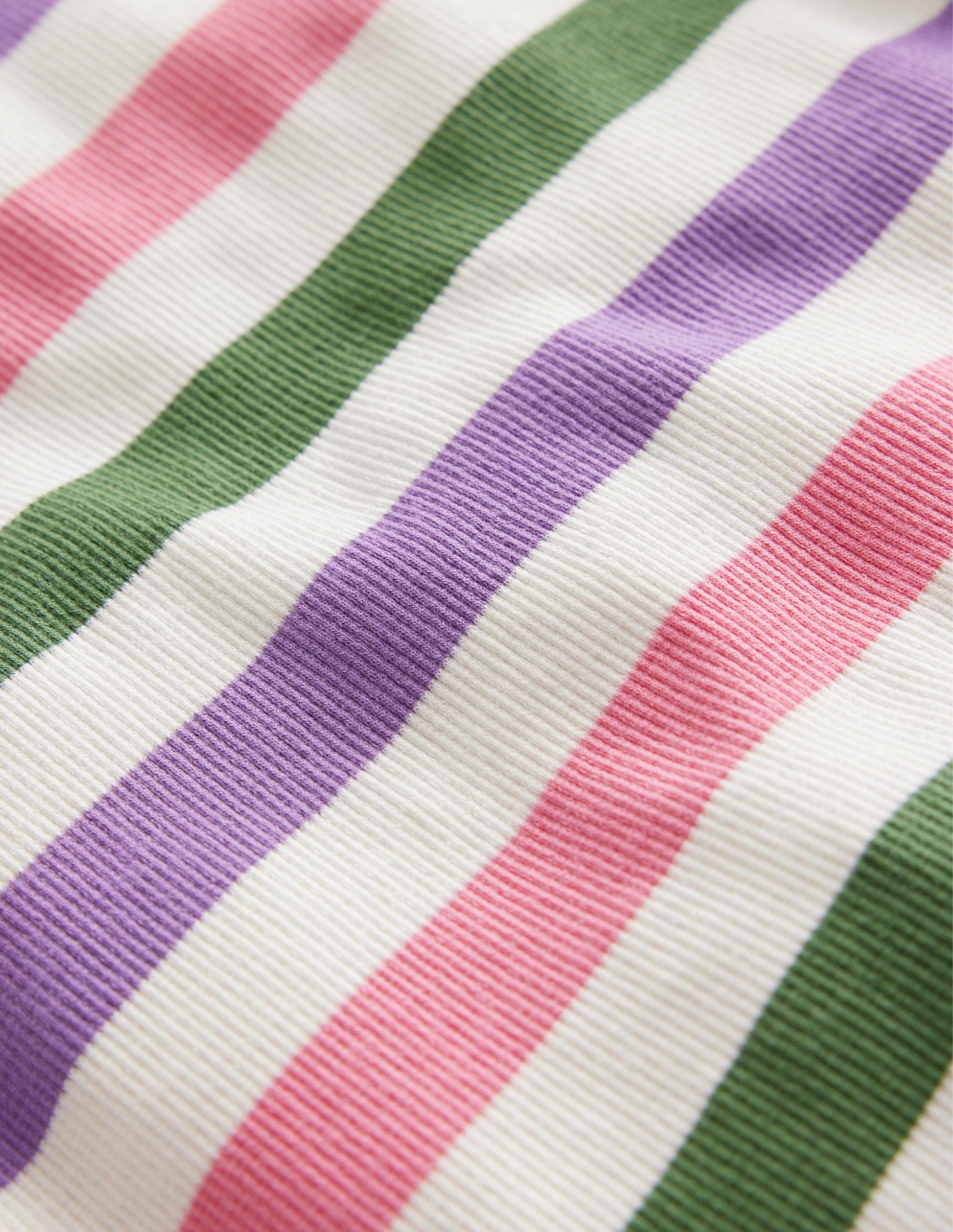 Cropped Long Sleeve T-shirt-Carousel/Aster-3