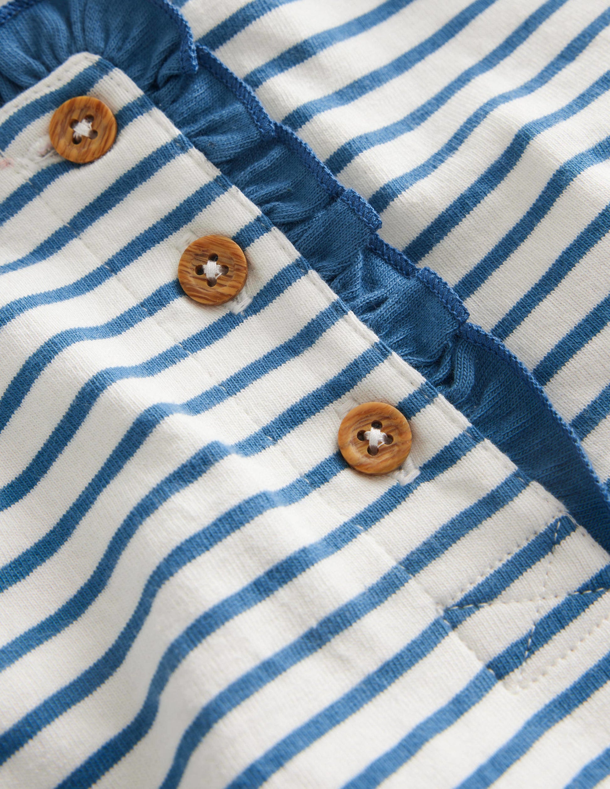 Henley Ruffle Breton Top-Ivory/Puddle Blue-3