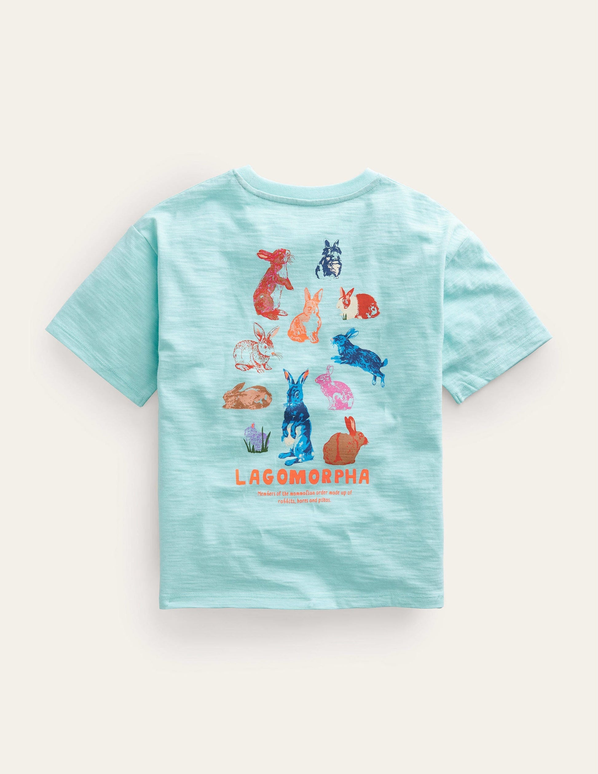 Relaxed Printed T-shirt-Opal Green-2
