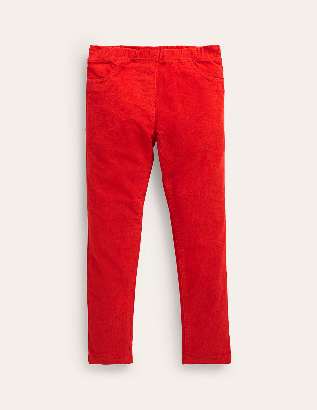 Cord Leggings-Strawberry Tart Red - Image 1