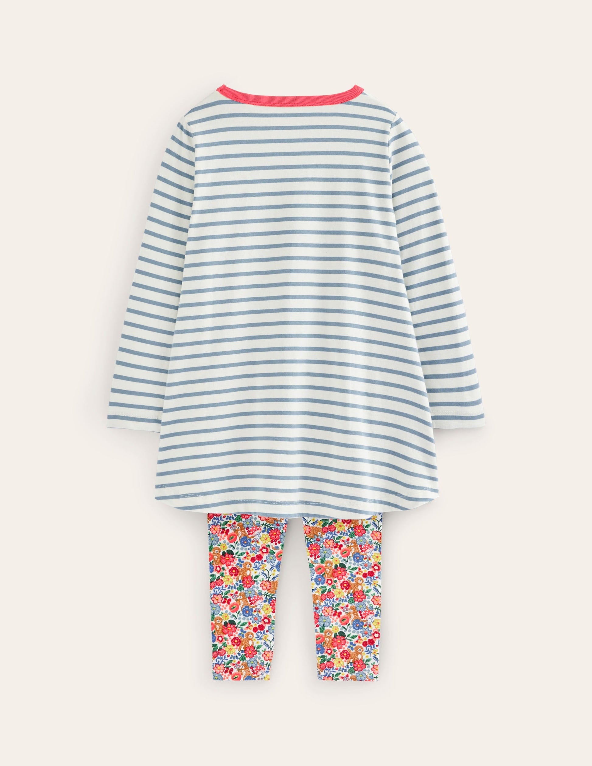 Tunic and Leggings Set-Dusk Blue/Ivory-2