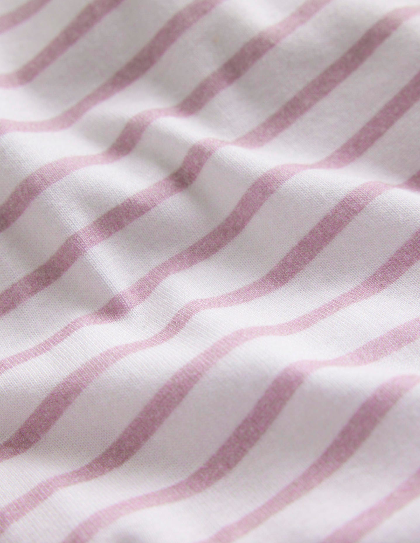 Snug Striped Long John Pyjamas-Pink/Ivory - Image 3