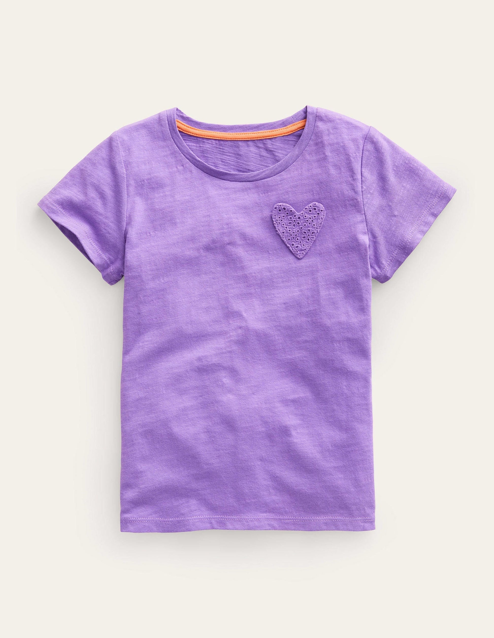 Heart Pocket T-shirt-Aster Purple-1