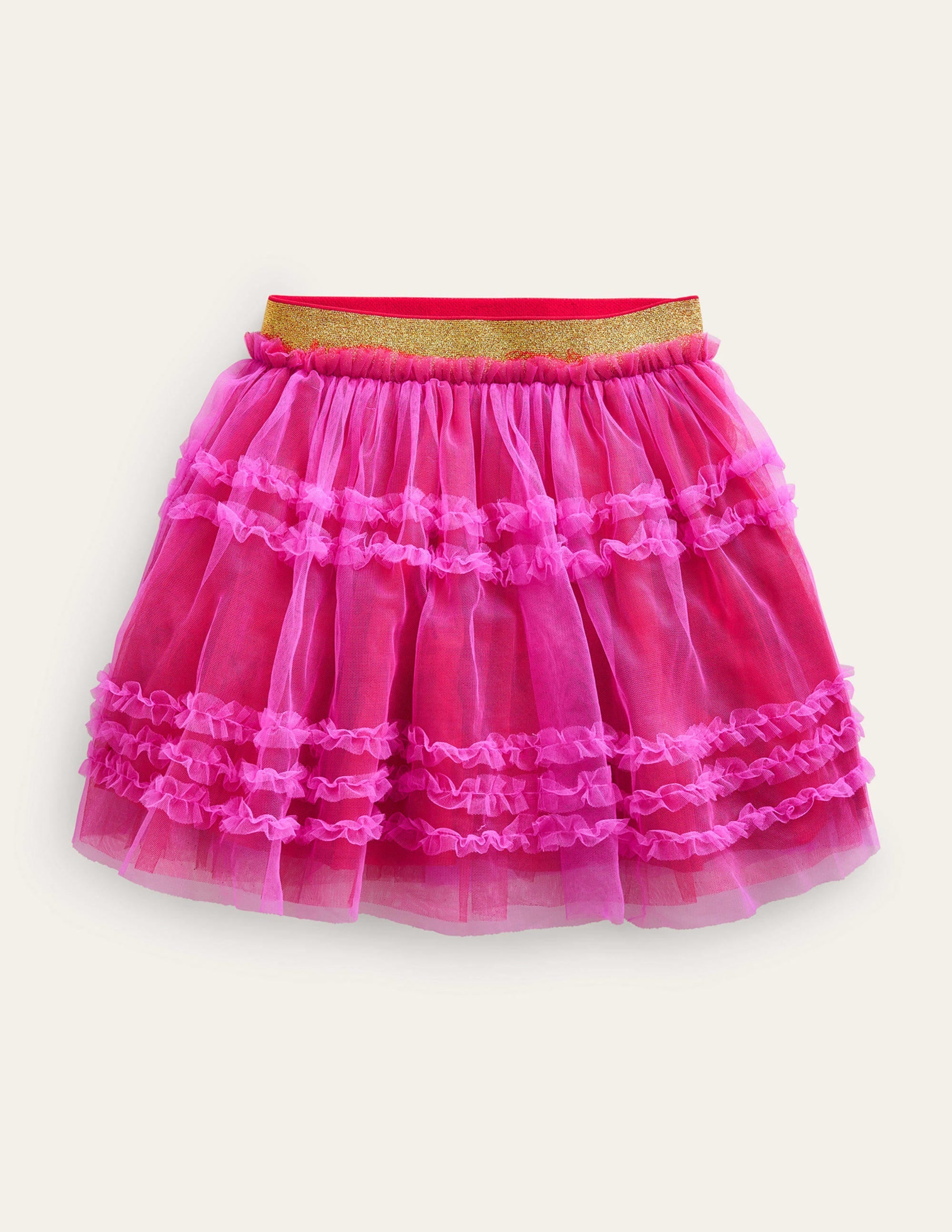 Tulle Party Skirt-Shocking Pink - Image 1