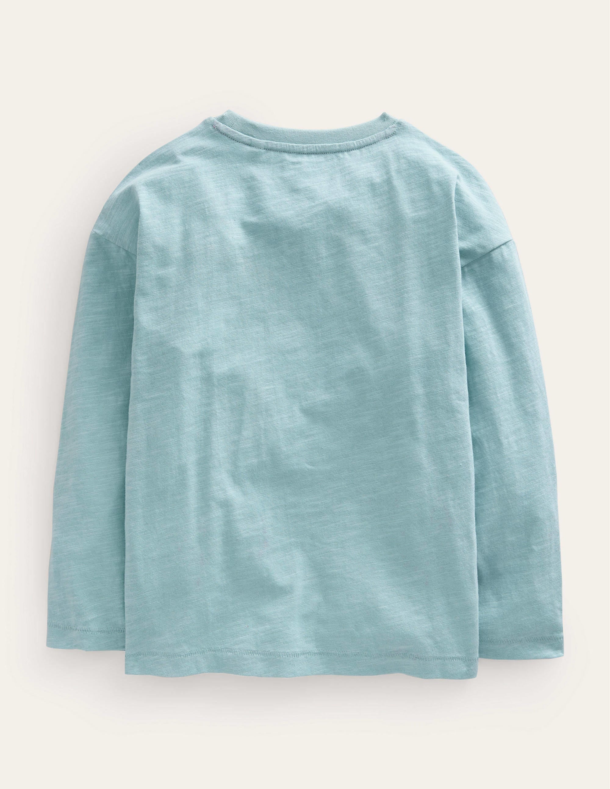Embroidered Motif T-shirt-Ivory/Bluejay Stripe Toadstool - Image 2