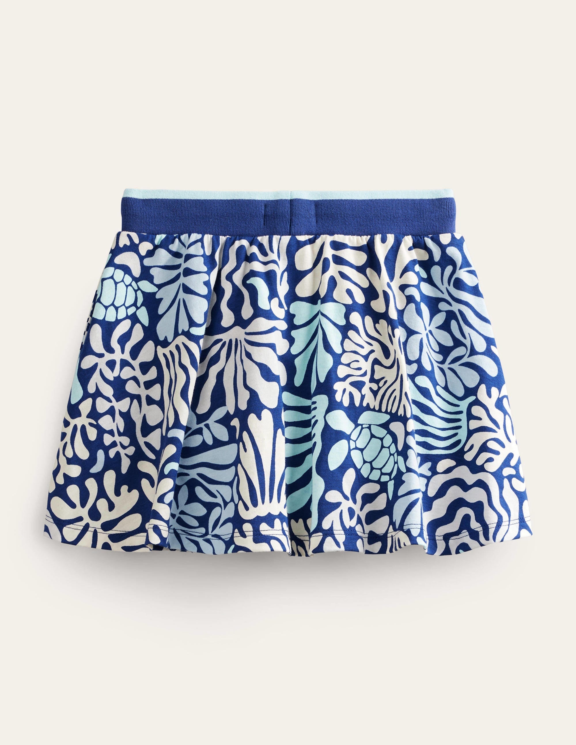 Printed Jersey Skort-Starboard Blue Coral Reef - Image 2