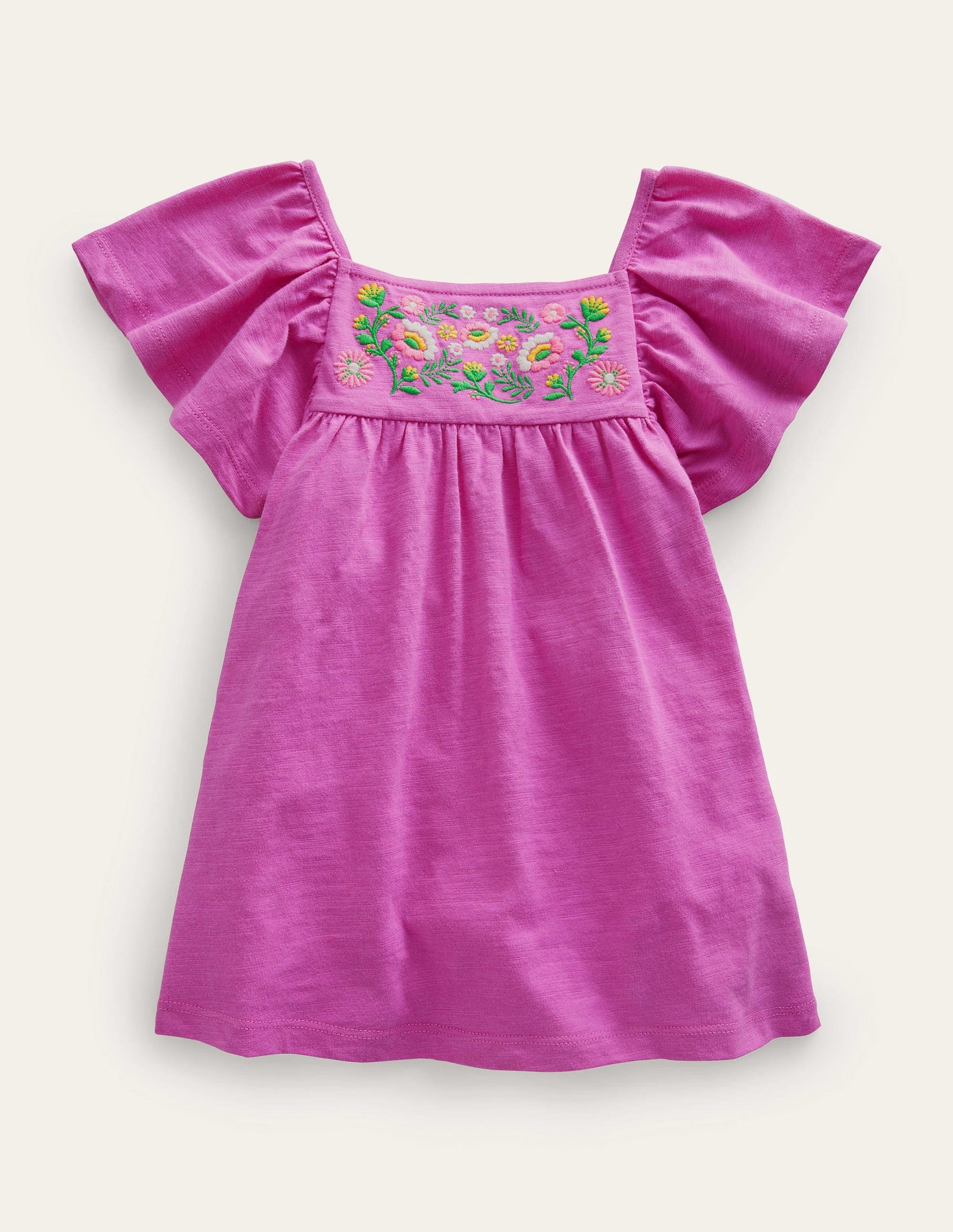 Embroidered Jersey Top-Radiant Orchid Purple-1