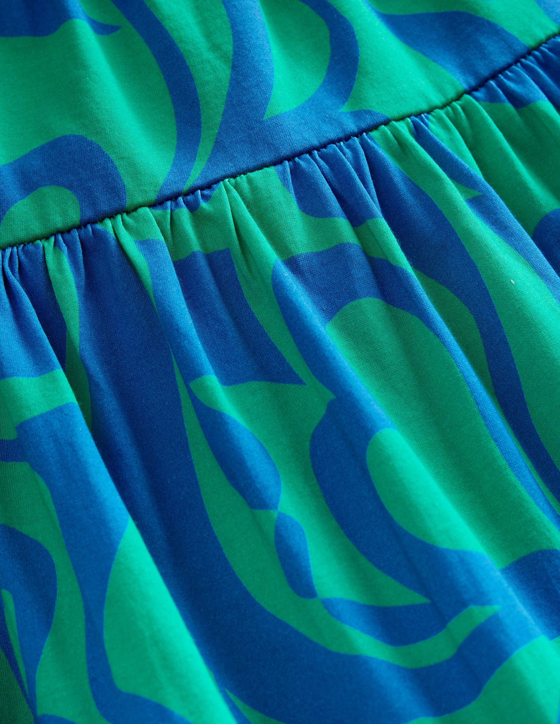 Tiered Jersey Maxi Dress-Tropical Green-3