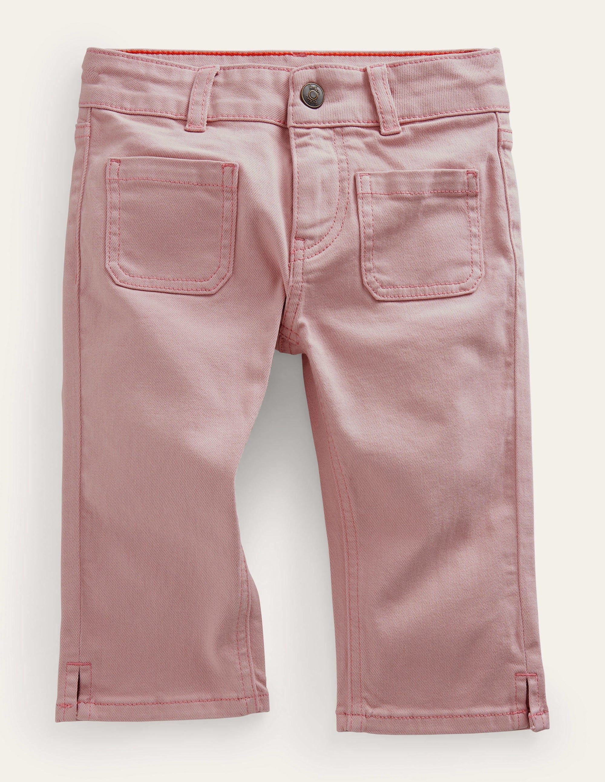 Cropped Woven Trousers-Boto Pink - Image 1