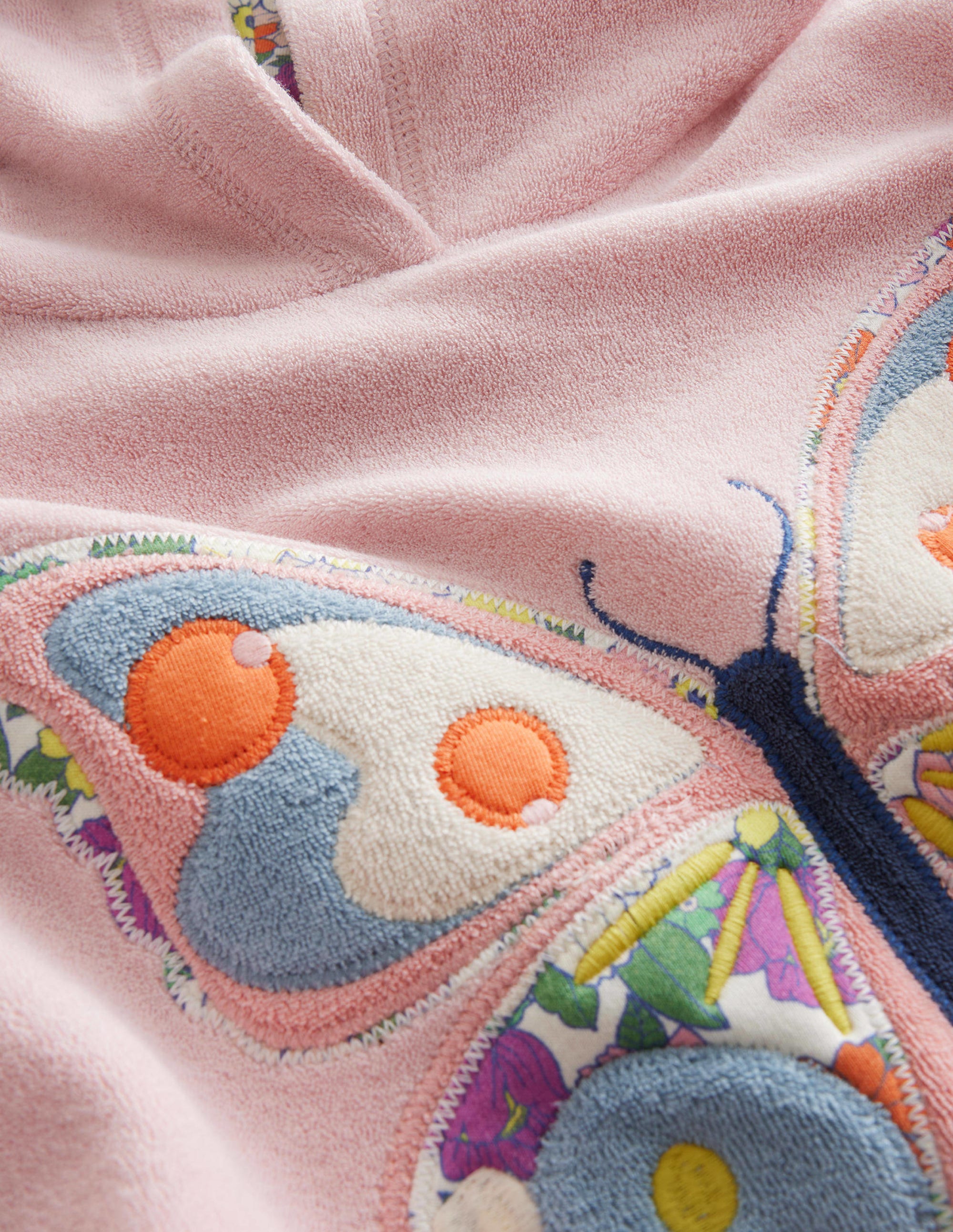 Logo Towelling Dress-French Pink Butterfly - Image 3