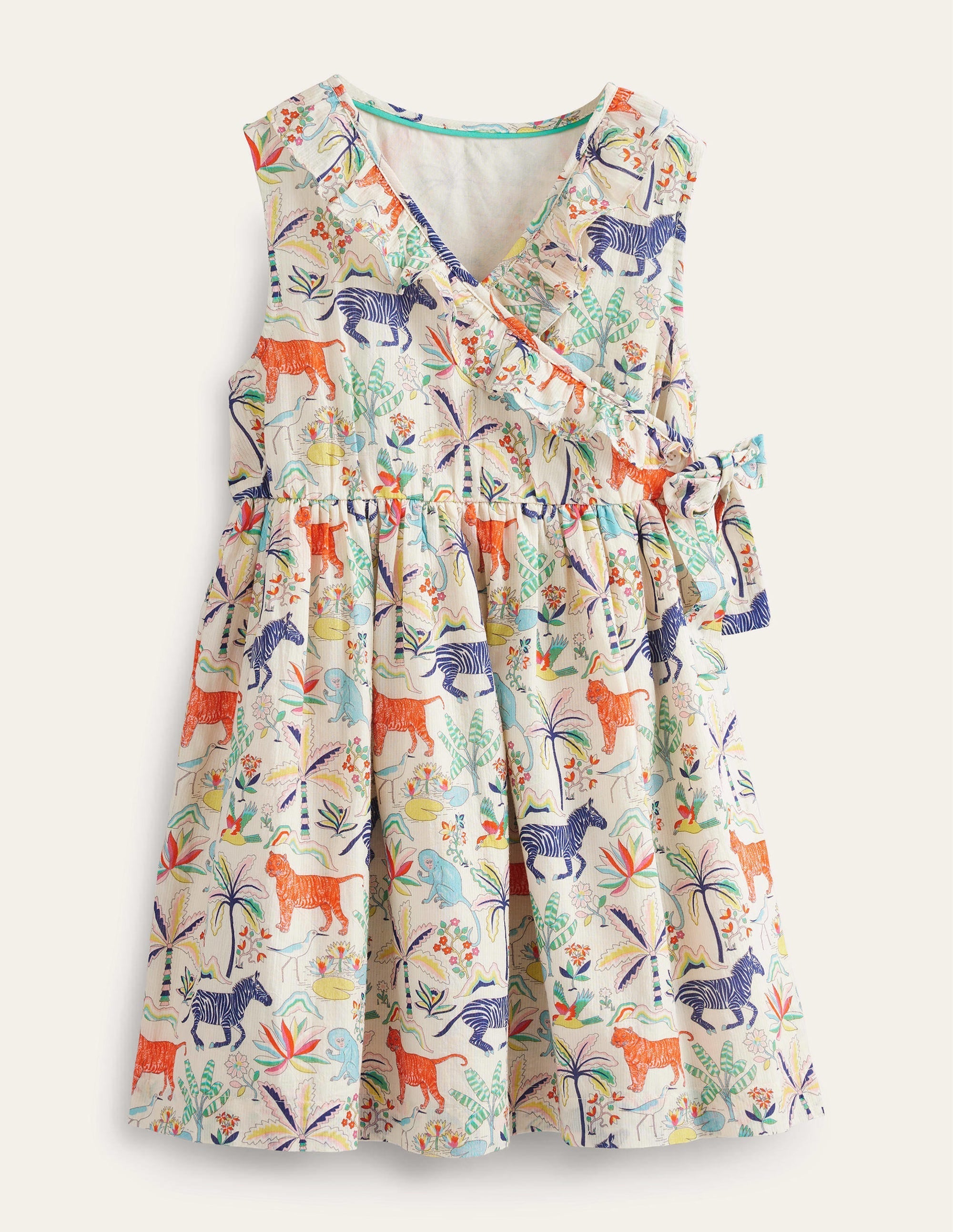 Wrap Dress-Vanilla Pod Tropical Garden - Image 1