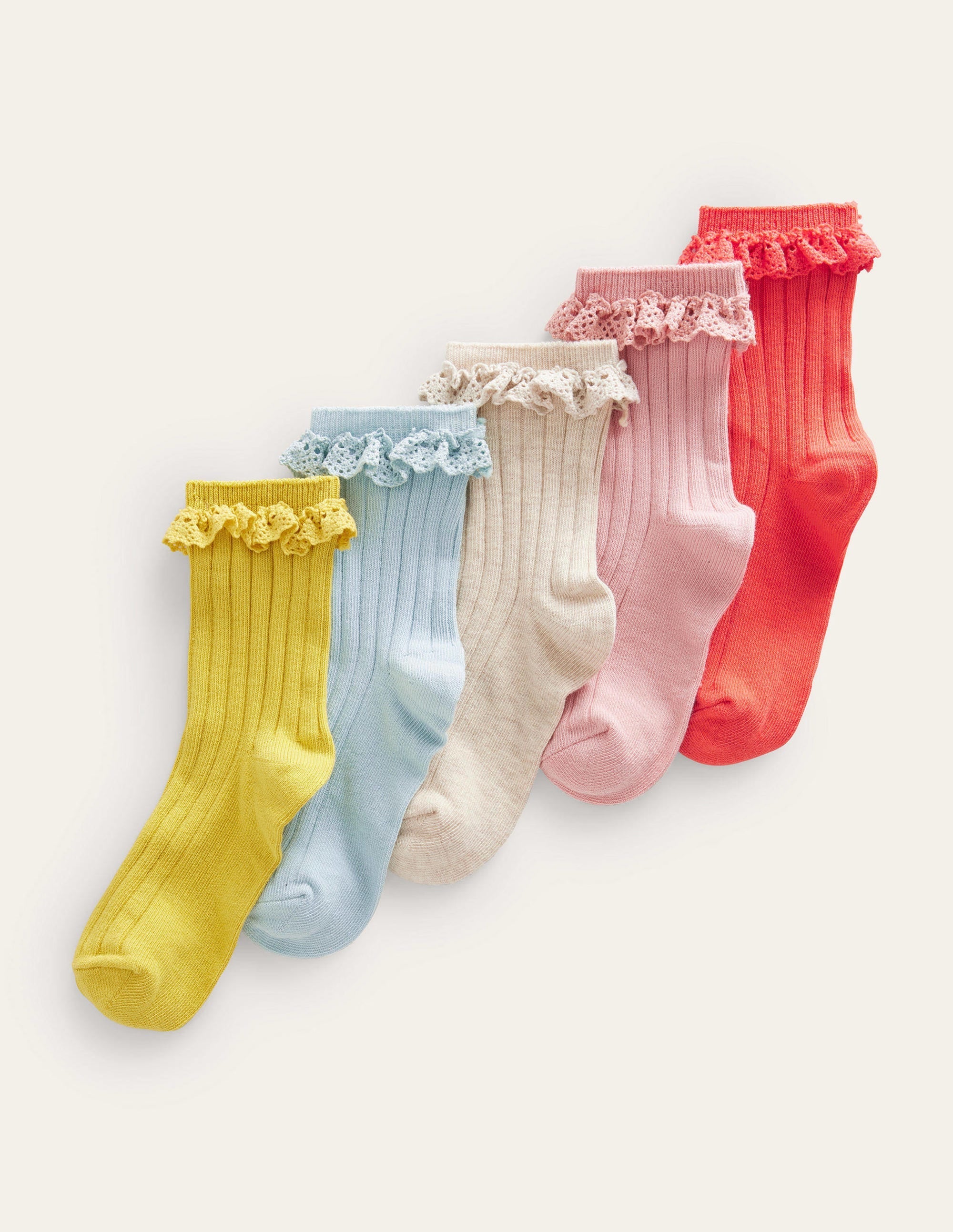 Frilly Socks 5 Pack-Multi - Image 1